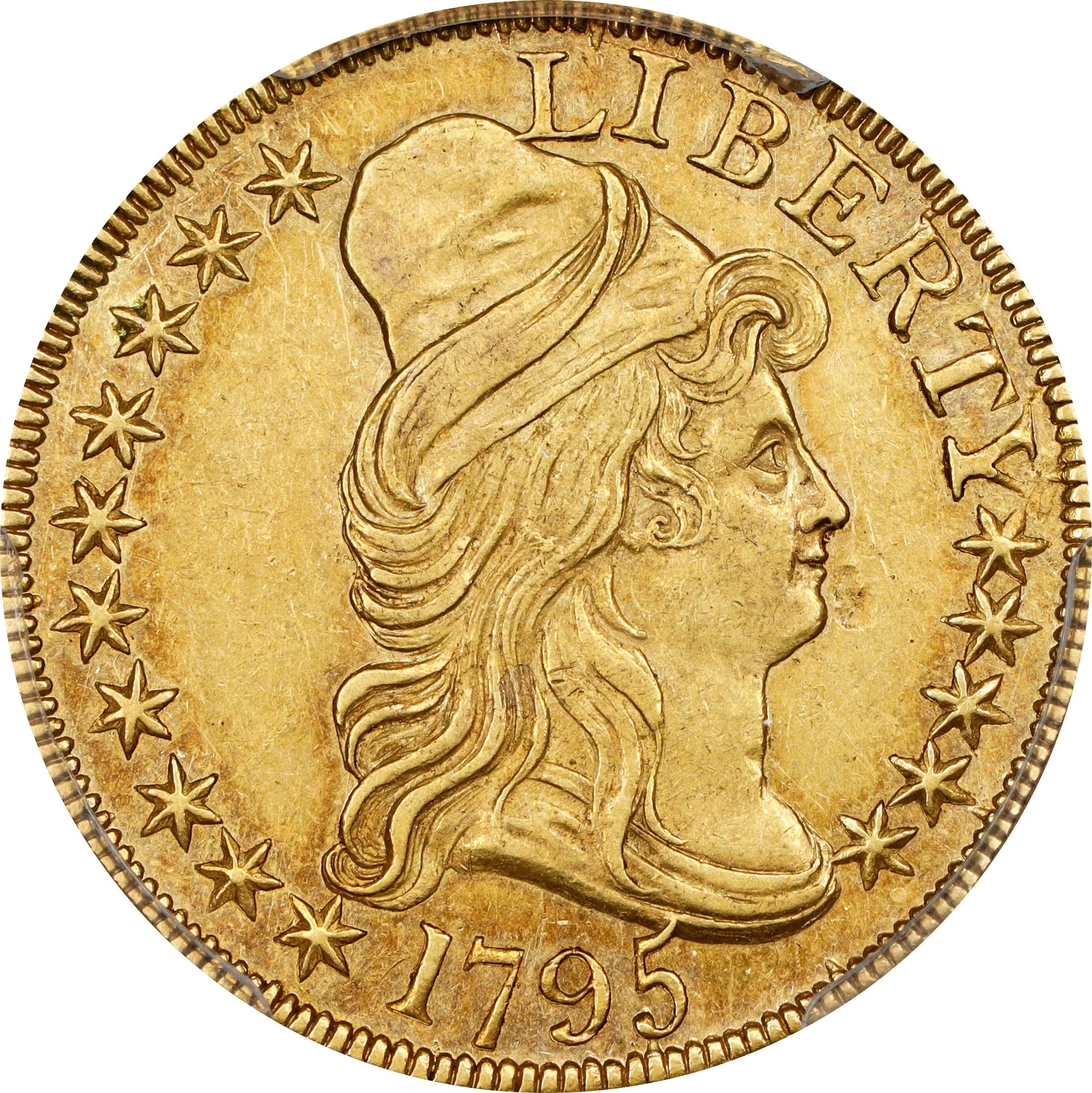 1795 Capped Bust Right Half Eagle. Small Eagle. BD-6. Rarity-5. Second