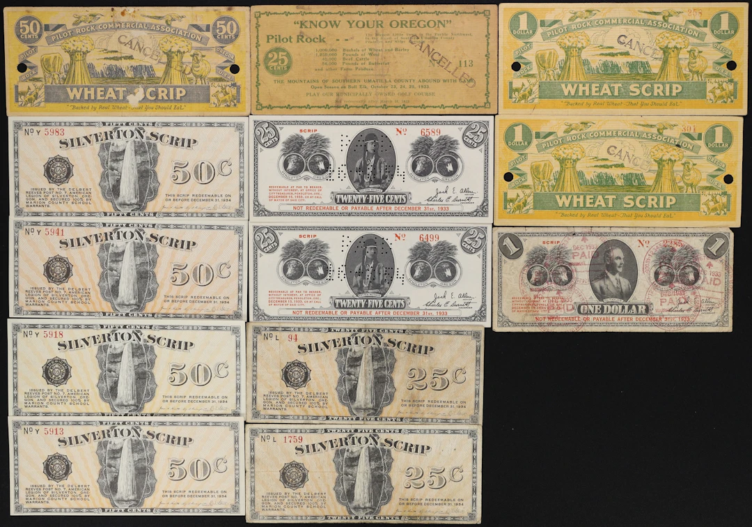 Lot of (13) Pendleton, Pilot Rock, & Silverton, Oregon. City of Pendleton