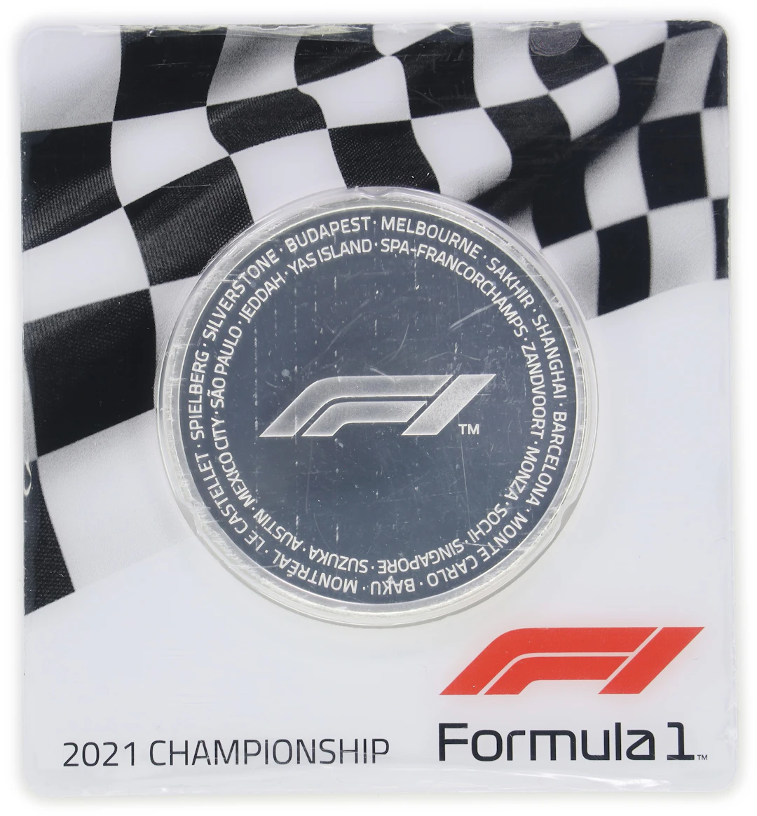 (2.5 oz, 77.76 g ASW). Solomon Islands. 2021 Formula 1 Silver $5. Proof.