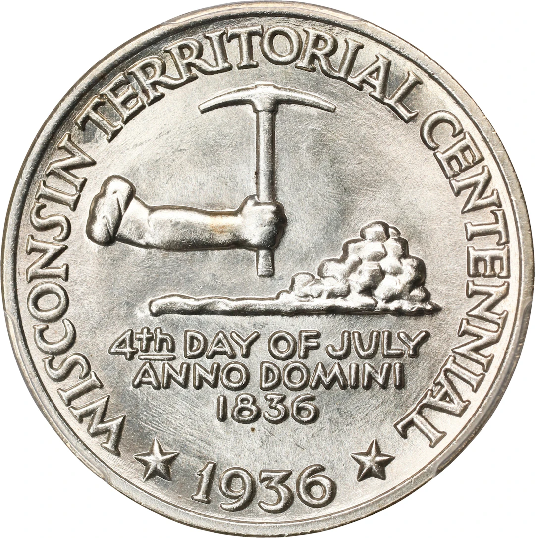 1936 Wisconsin Territorial Centennial. MS-65 (PCGS).