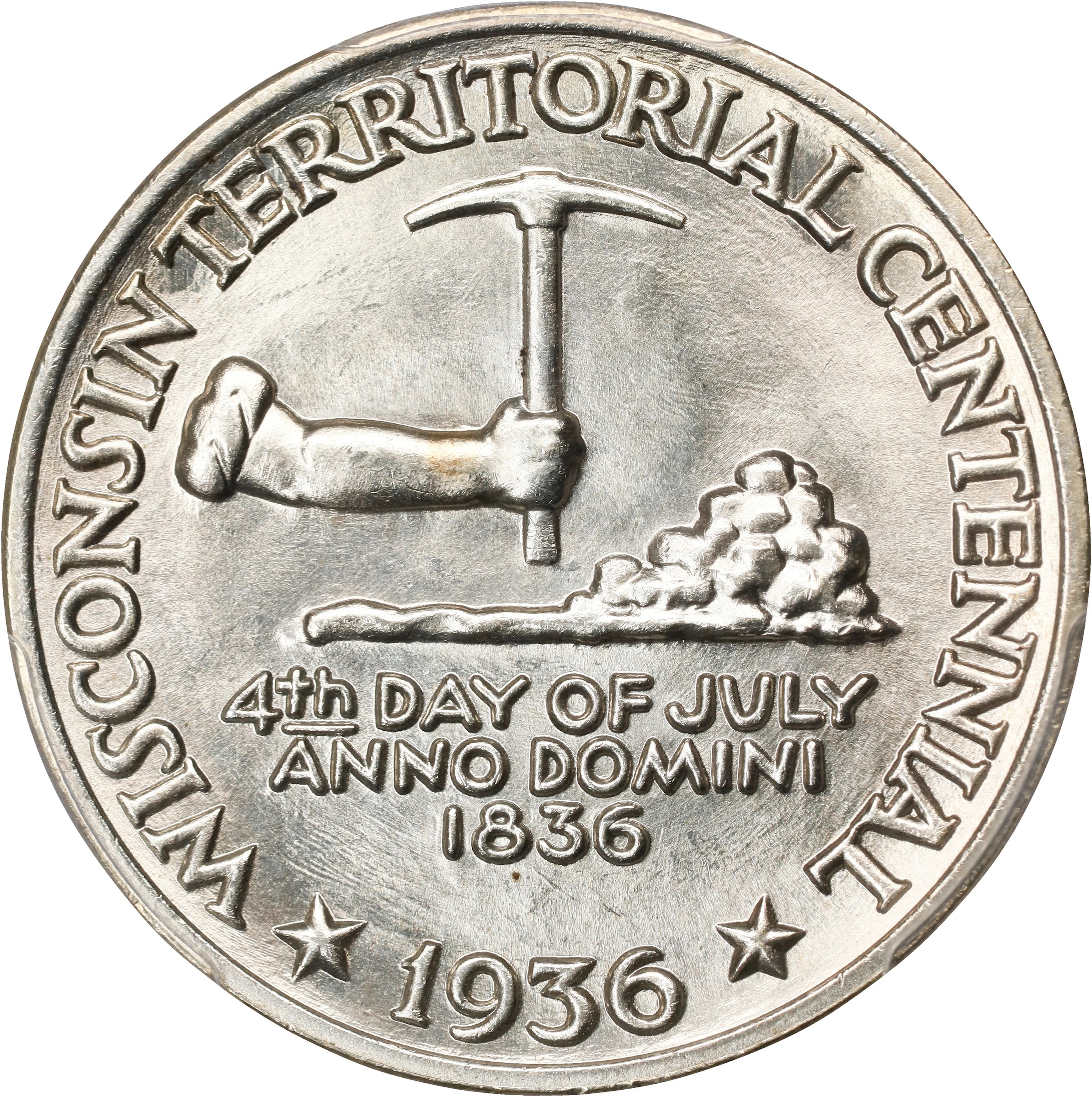 1936 Wisconsin Territorial Centennial. MS-65 (PCGS).