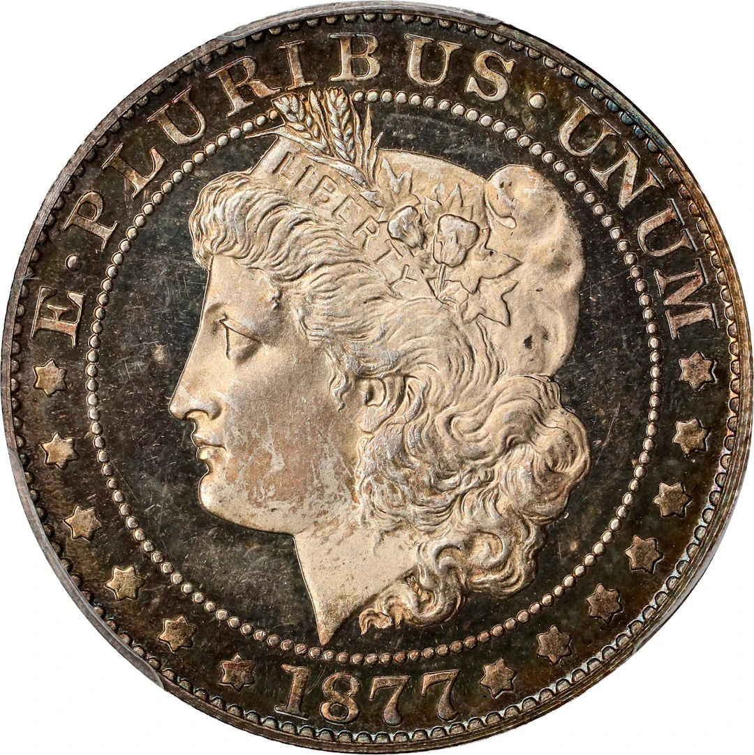 1877 Pattern Morgan Half Dollar. Judd-1514, Pollock-1678. Rarity-7-.