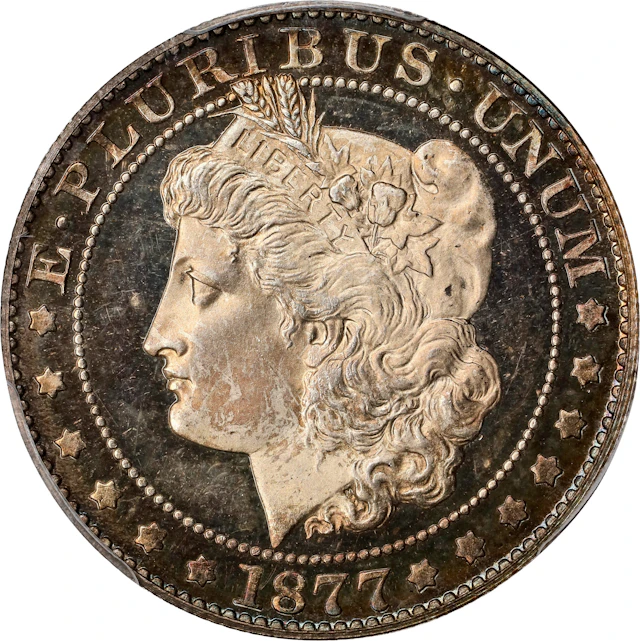 1877 Pattern Morgan Half Dollar. Judd-1514, Pollock-1678. Rarity-7-.
