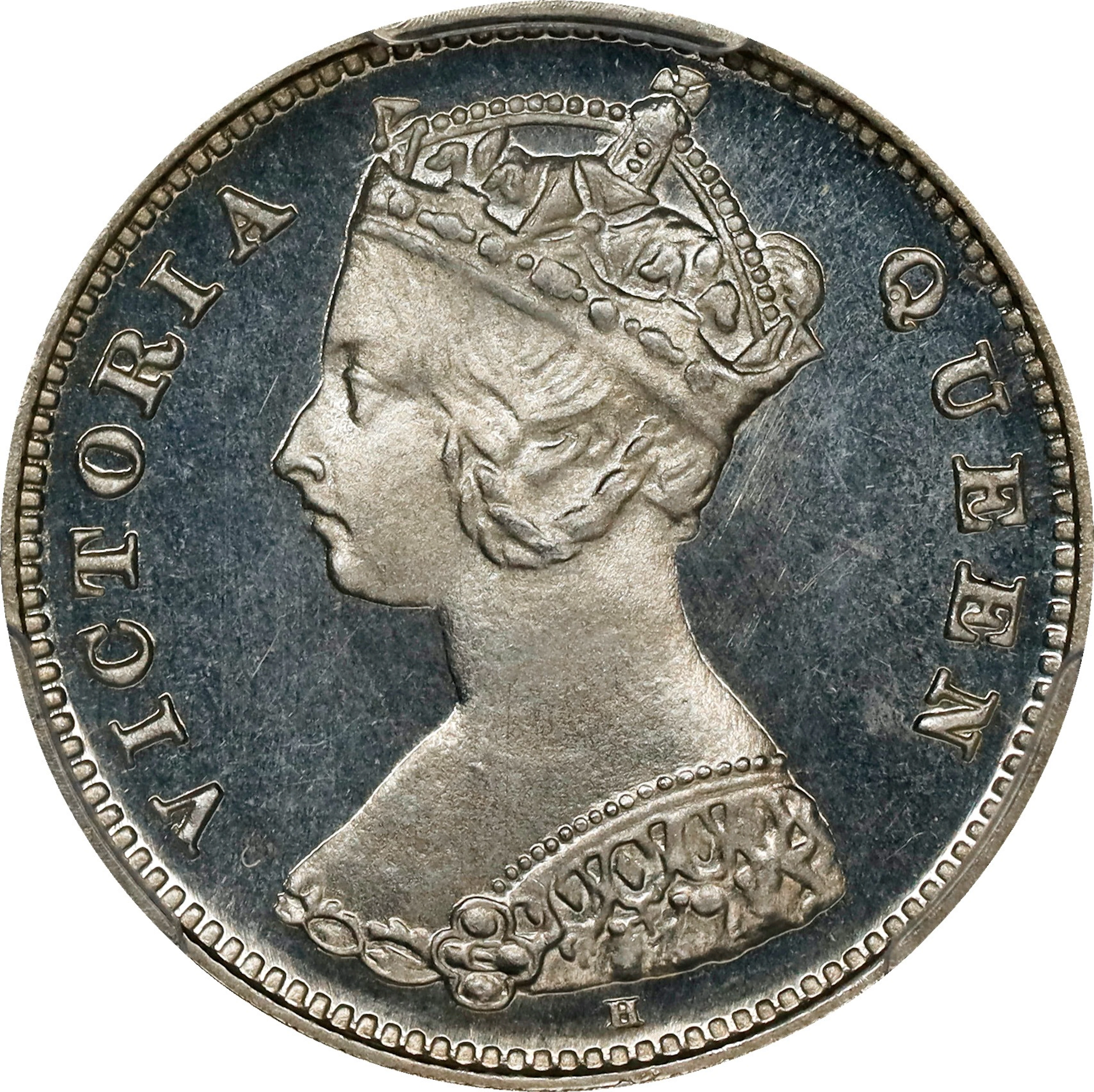 (t) HONG KONG (SAR). 10 Cents, 1897-H. Birmingham (Heaton) Mint. Victoria.