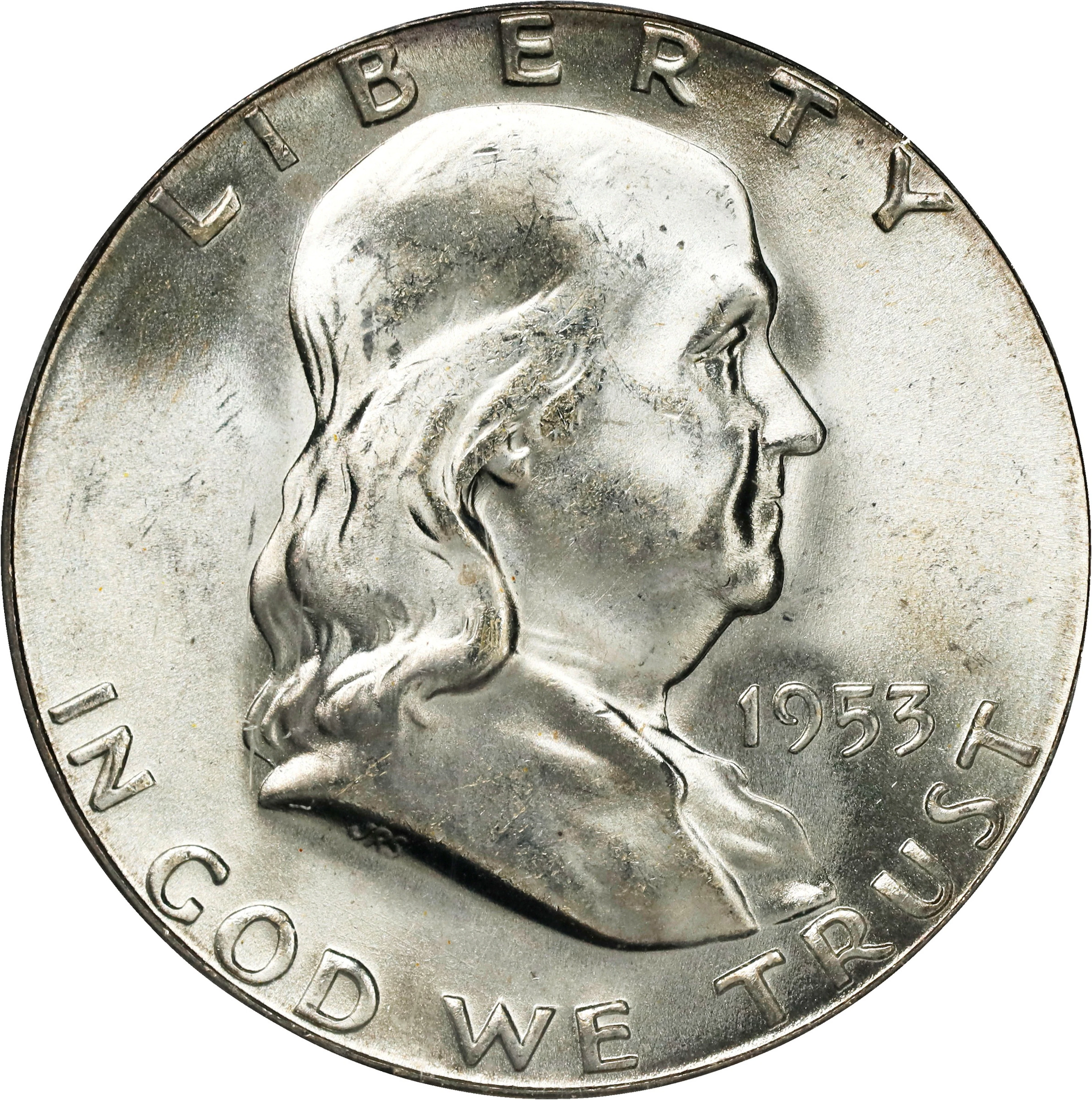 1953-S Franklin Half Dollar. MS-65 (PCGS). OGH Generation 3.0.