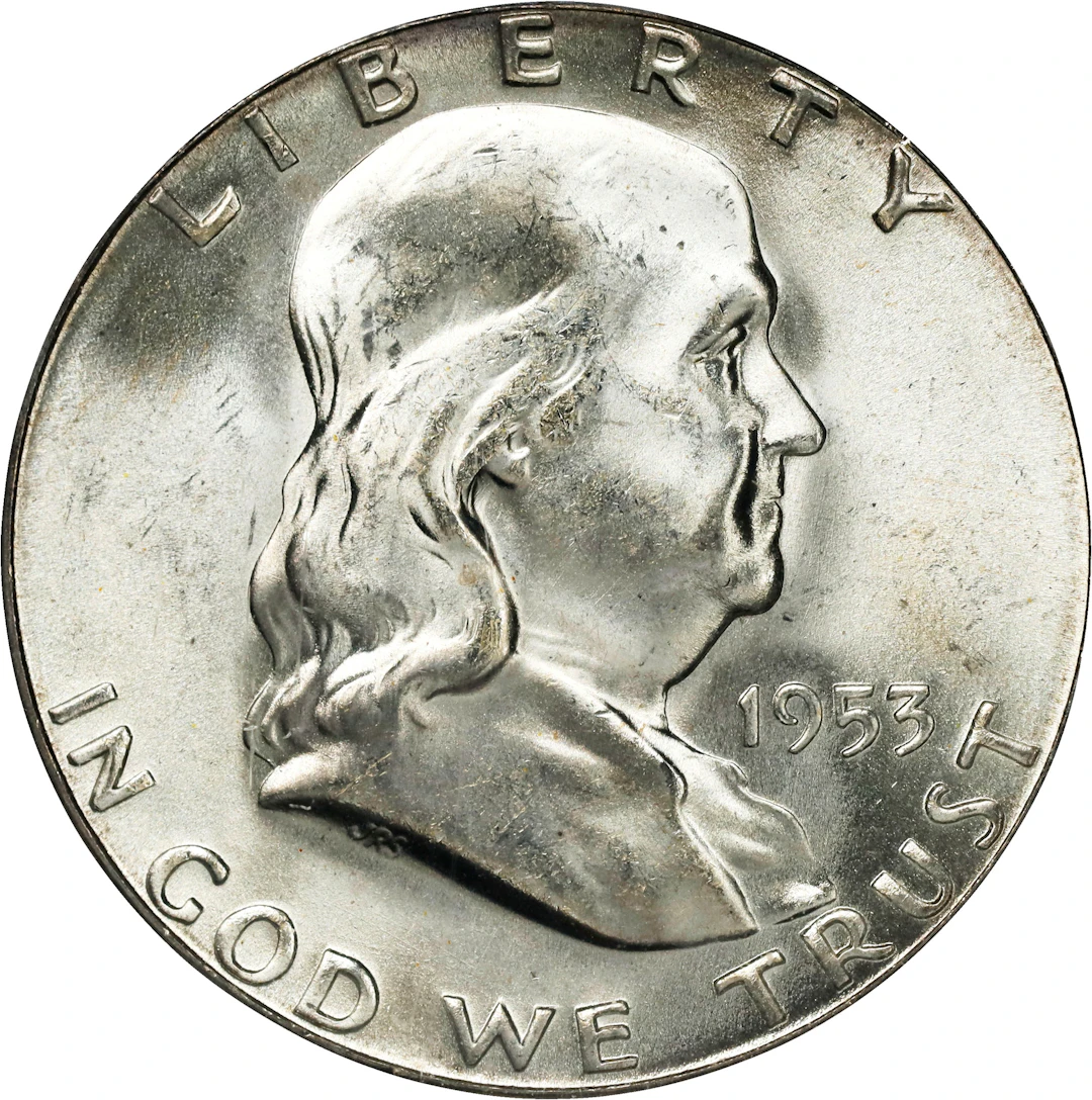 1953-S Franklin Half Dollar. MS-65 (PCGS). OGH Generation 3.0.