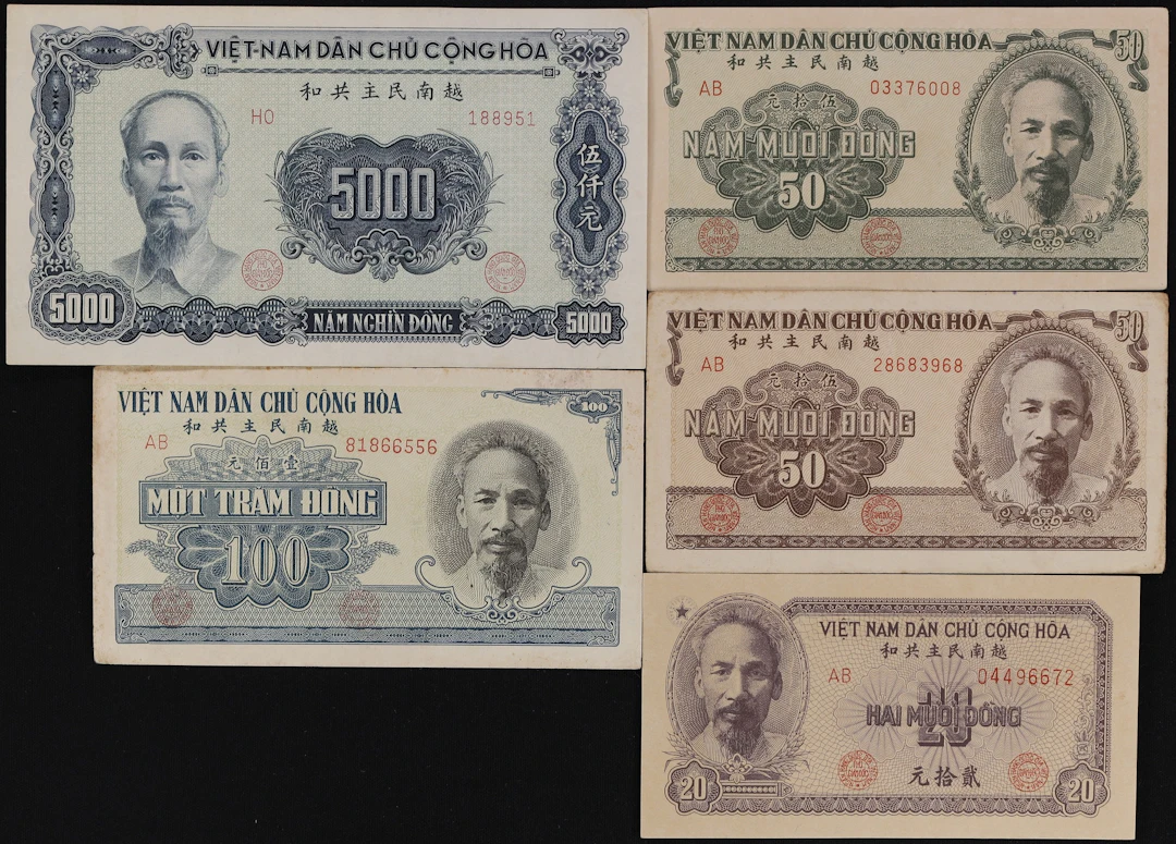 VIETNAM. Lot of (5). National Bank of Vietnam. 20, 50, 100, & 5000