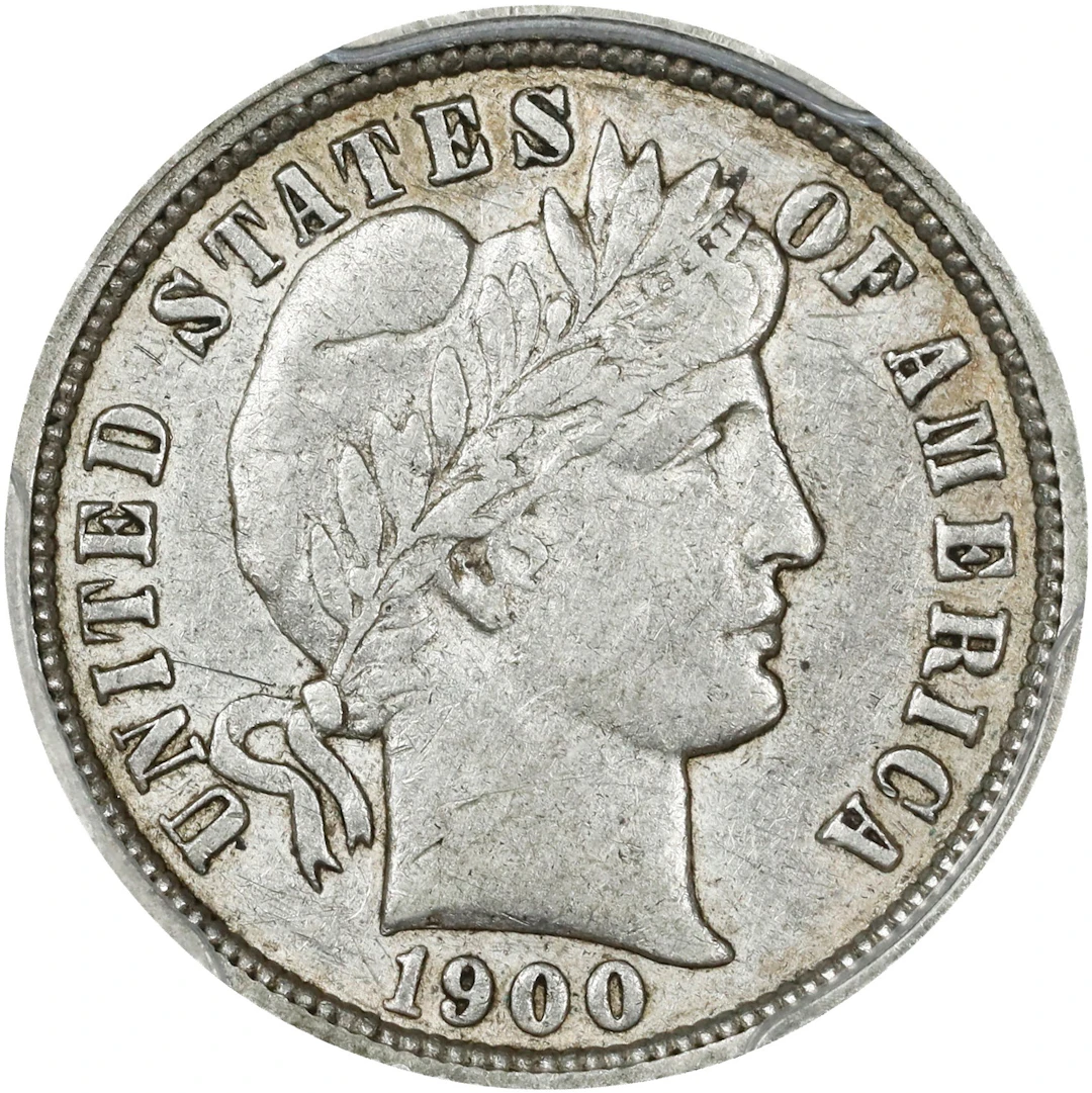 1900-O Barber Dime. EF-40 (PCGS).