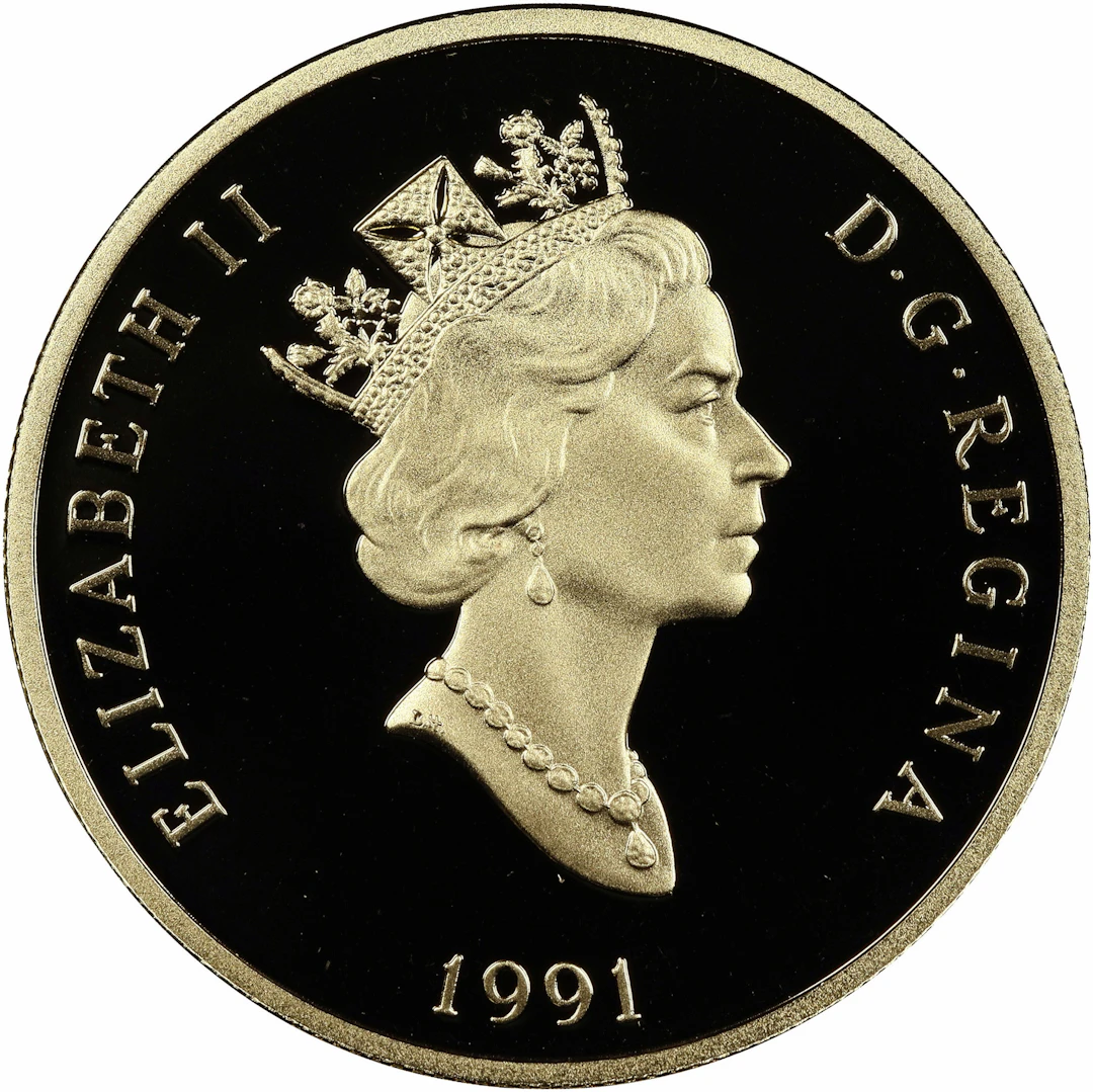 (0.505 oz, 15.708 g AGW). Canada. 1991 Hockey Gold $200.