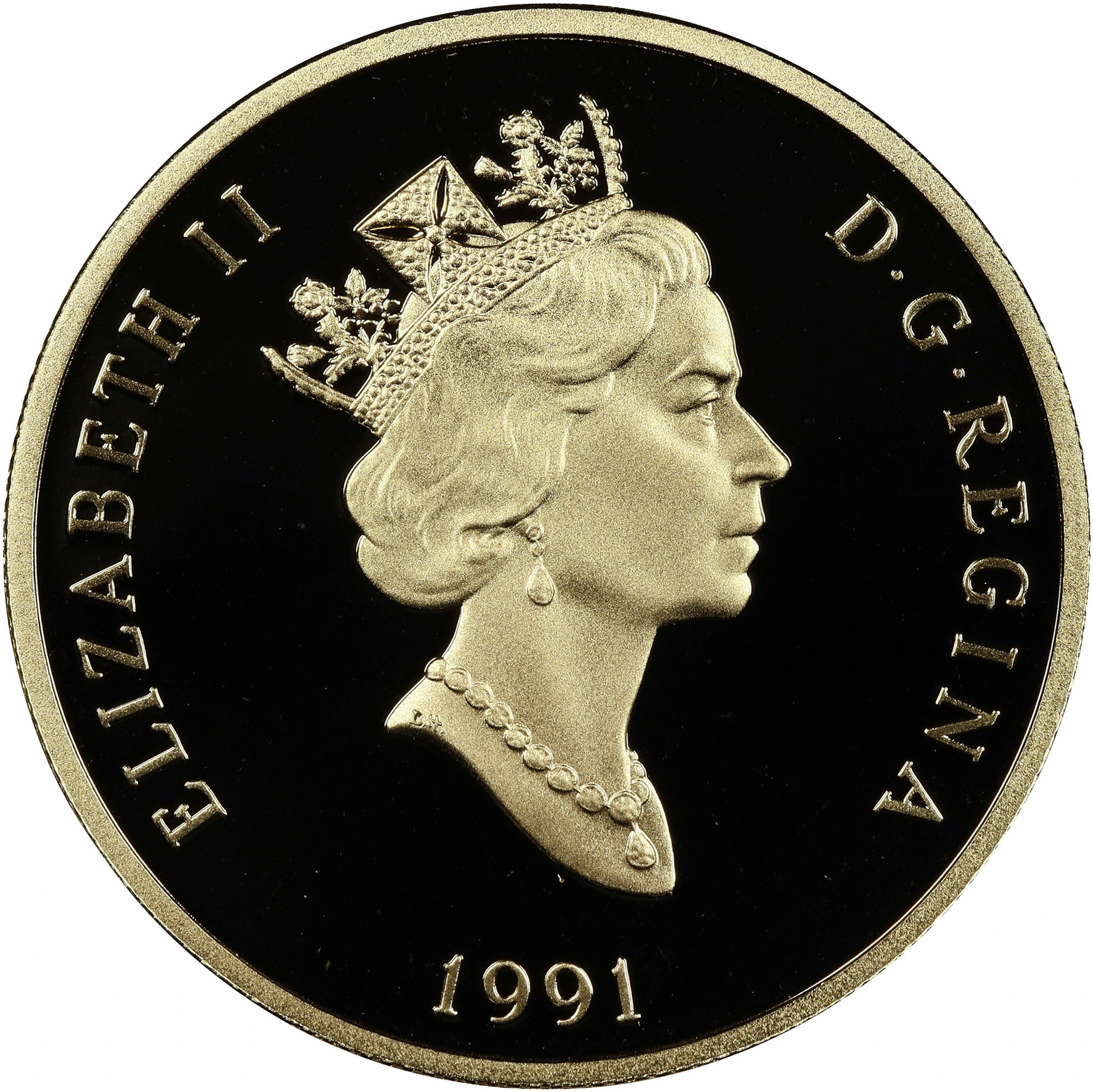 (0.505 oz, 15.708 g AGW). Canada. 1991 Hockey Gold $200.