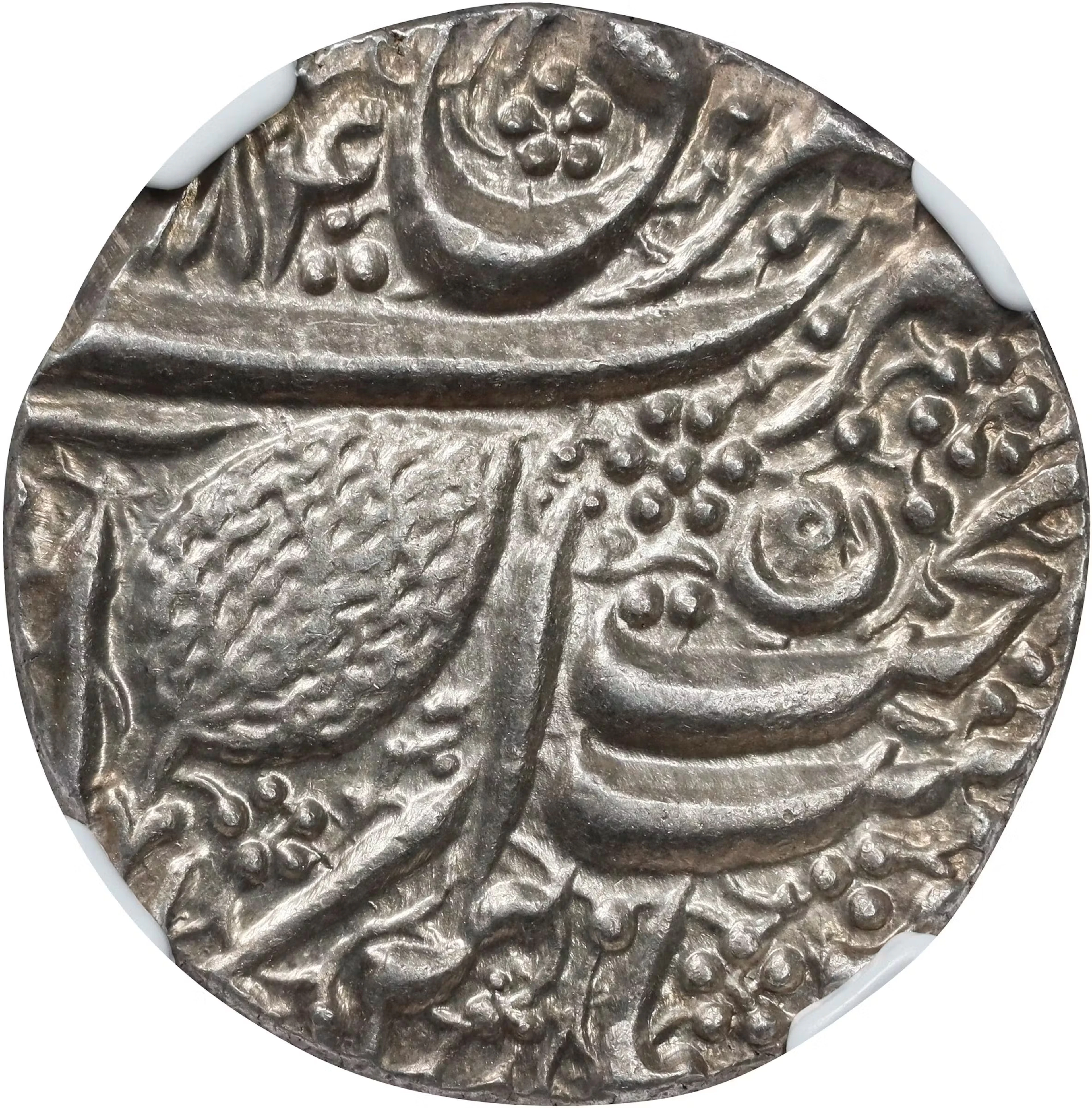INDIA. Sikh Empire. Rupee, VS 1884 (1827). Amritsar Mint. Ranjit Singh.