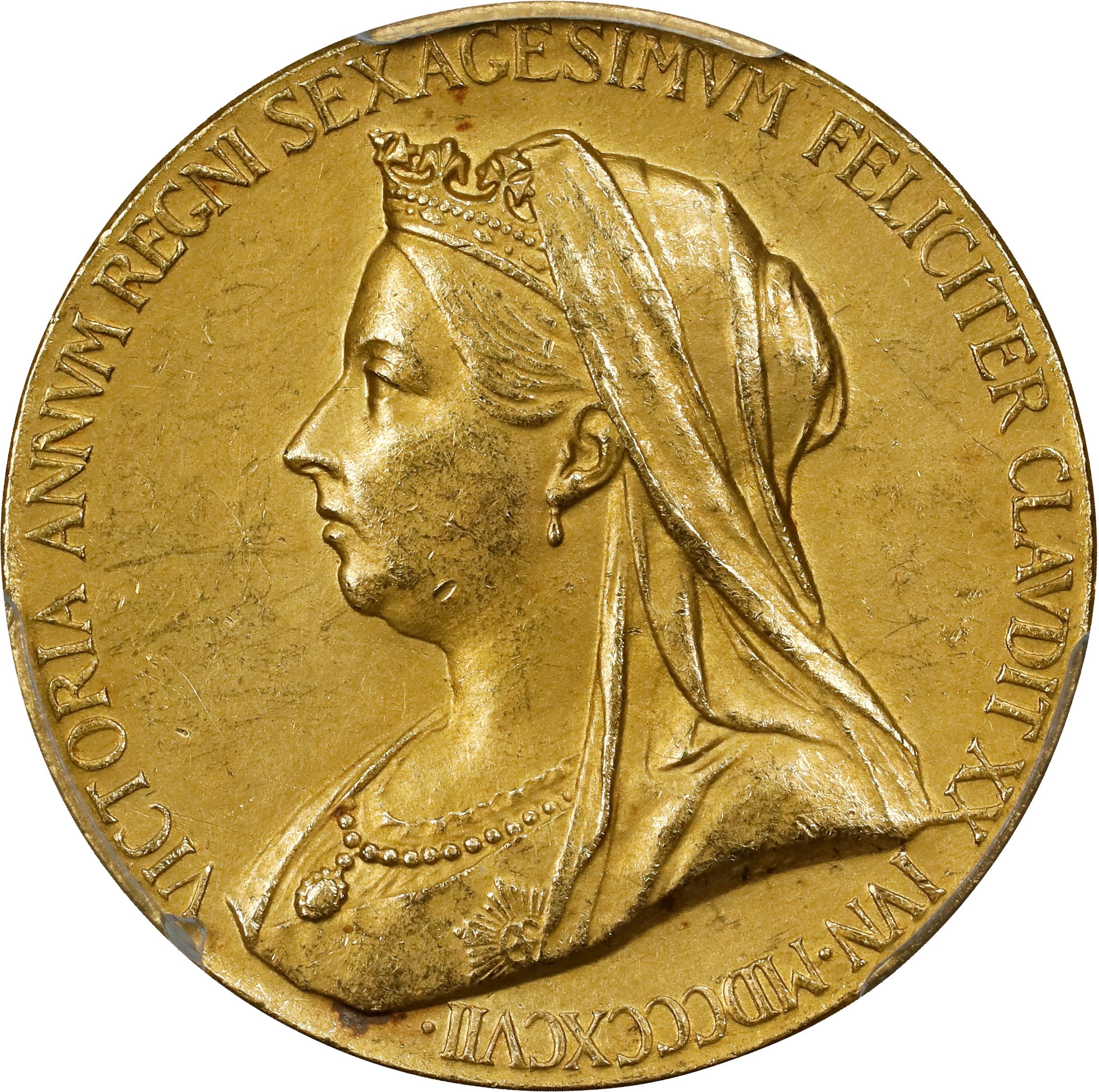 GREAT BRITAIN. Victoria Diamond Jubilee Gold Medal, 1897. London Mint.