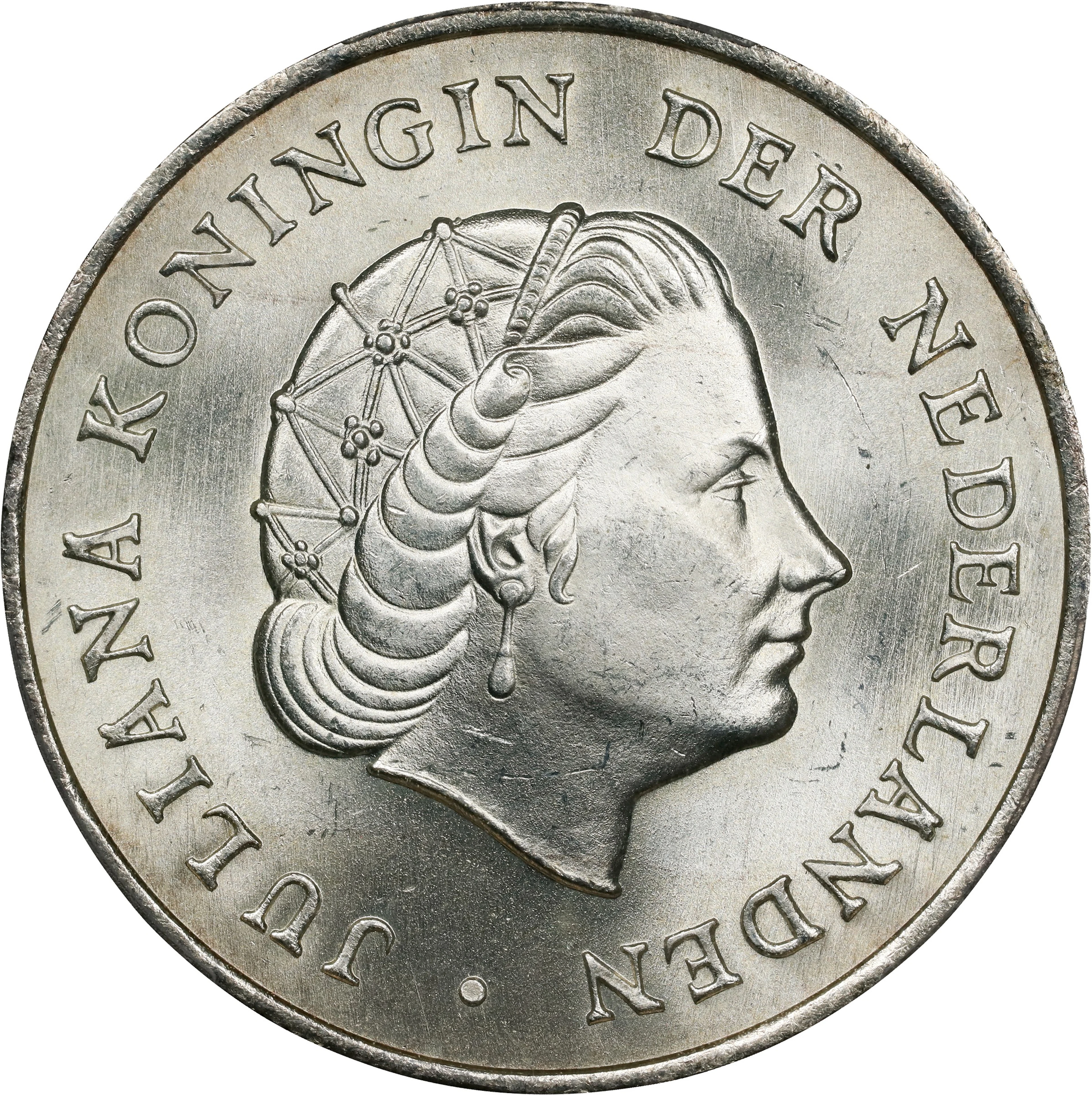 NETHERLANDS ANTILLES. 2-1/2 Gulden, 1964. Utrecht Mint. Juliana. PCGS MS-65.