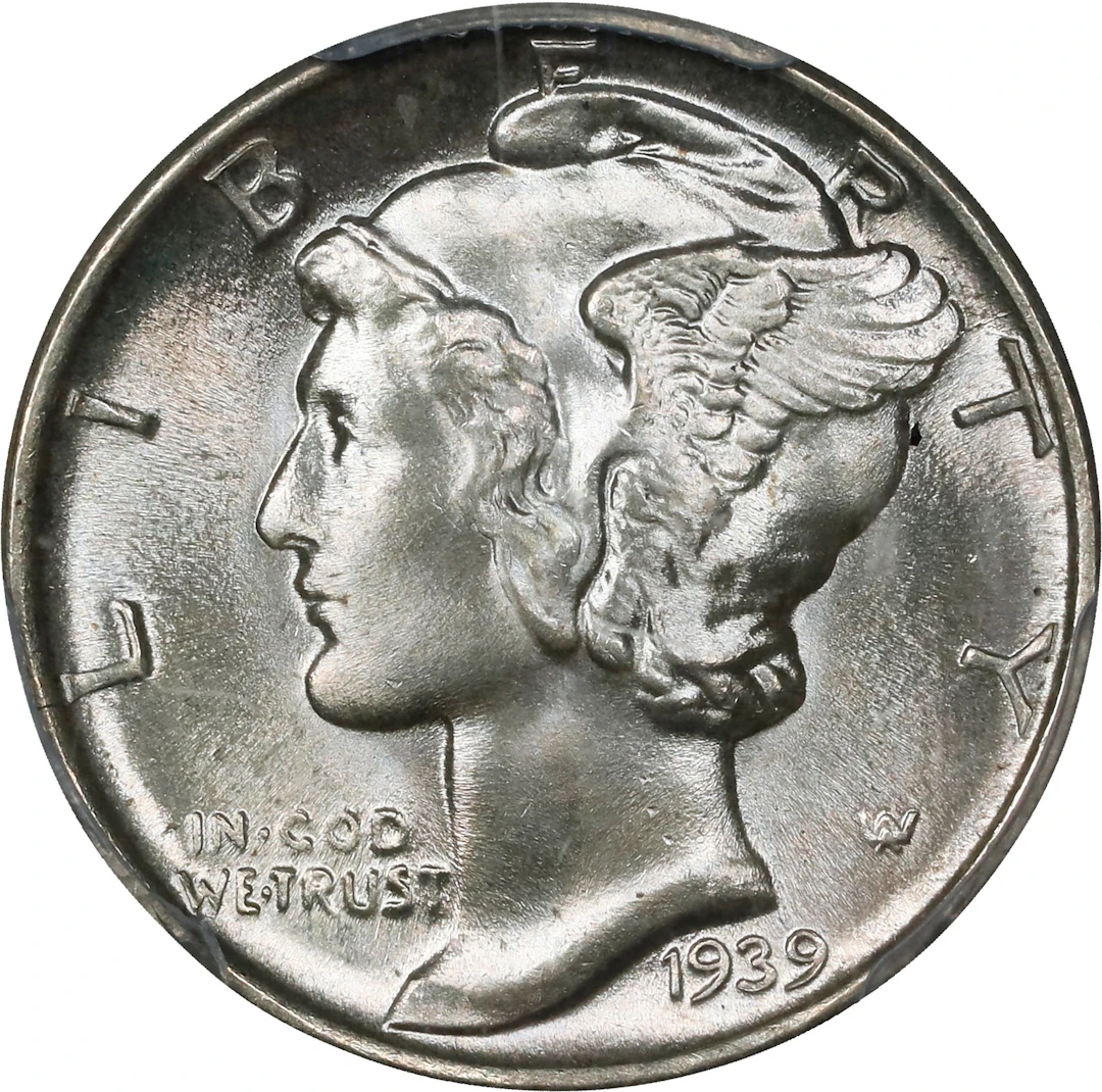 1939 Mercury Dime. MS-67 FB (PCGS). CAC.