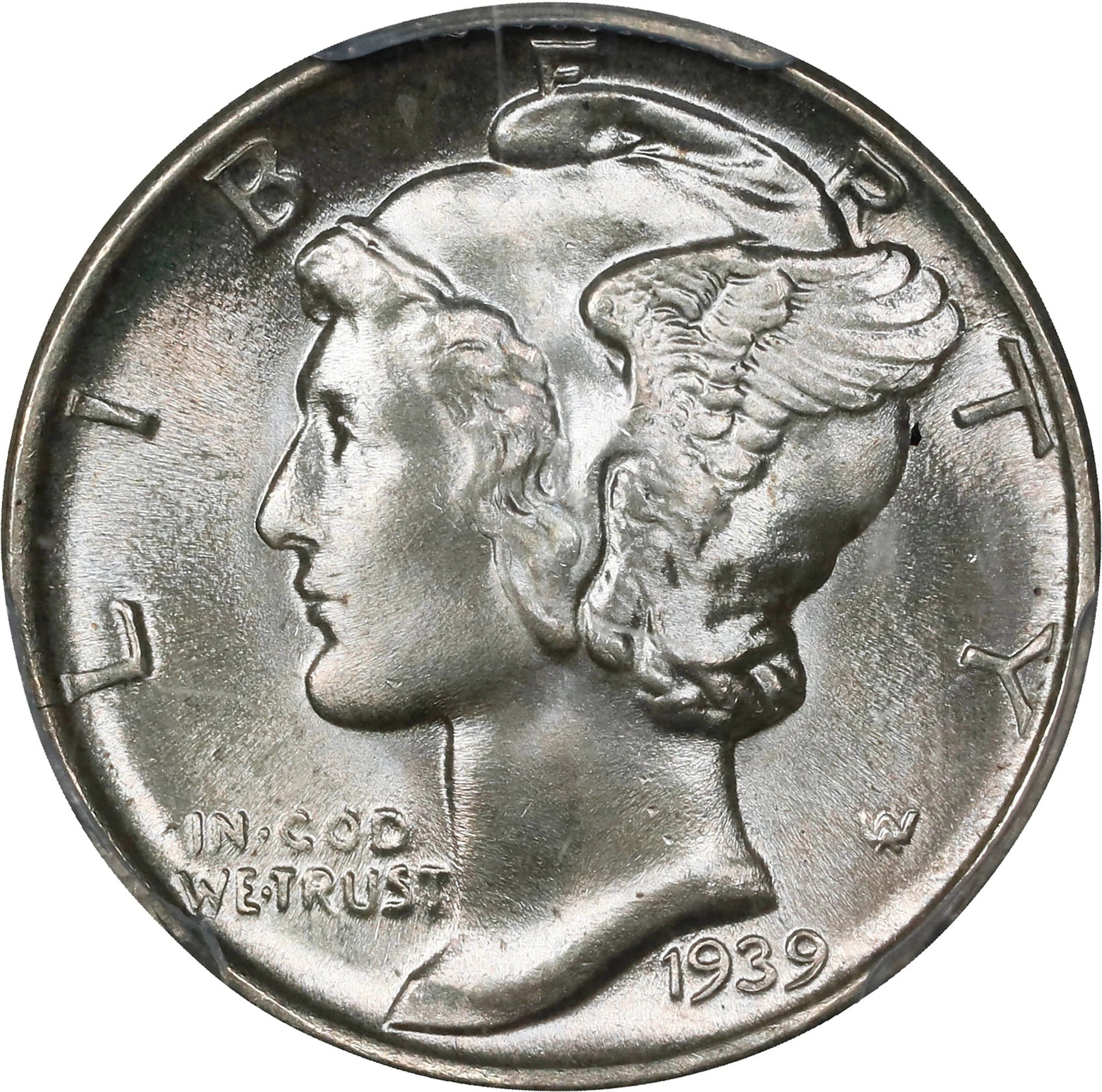 1939 Mercury Dime. MS-67 FB (PCGS). CAC.