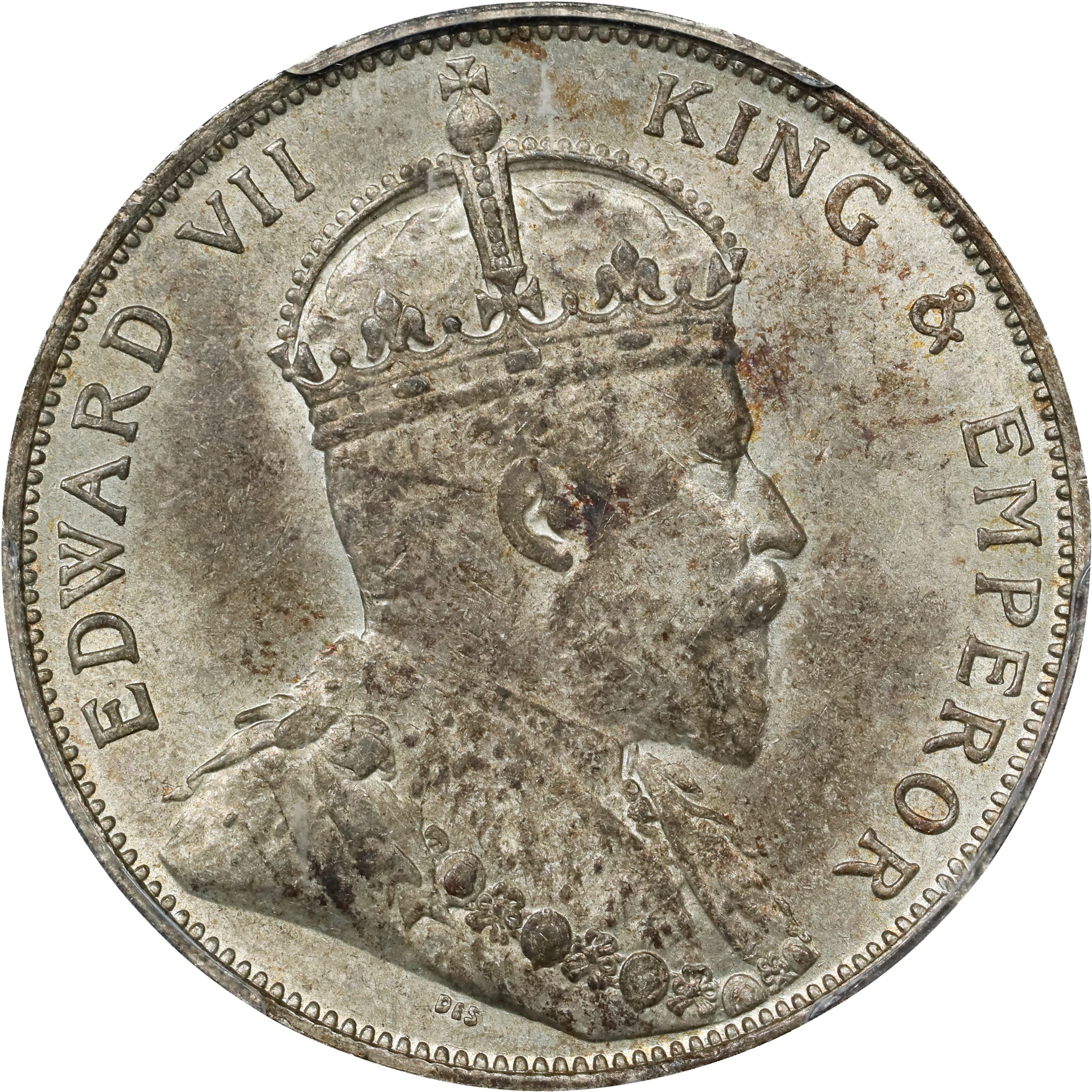 (t) HONG KONG (SAR). 50 Cents, 1905. London Mint. Edward VII. PCGS MS-63.