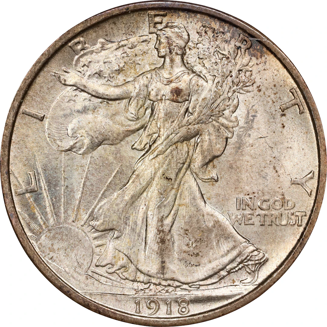 1918 Walking Liberty Half Dollar. MS-65 (NGC). OH.