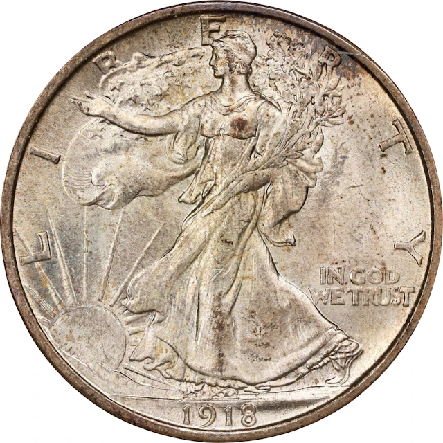 1918 Walking Liberty Half Dollar. MS-65 (NGC). OH.
