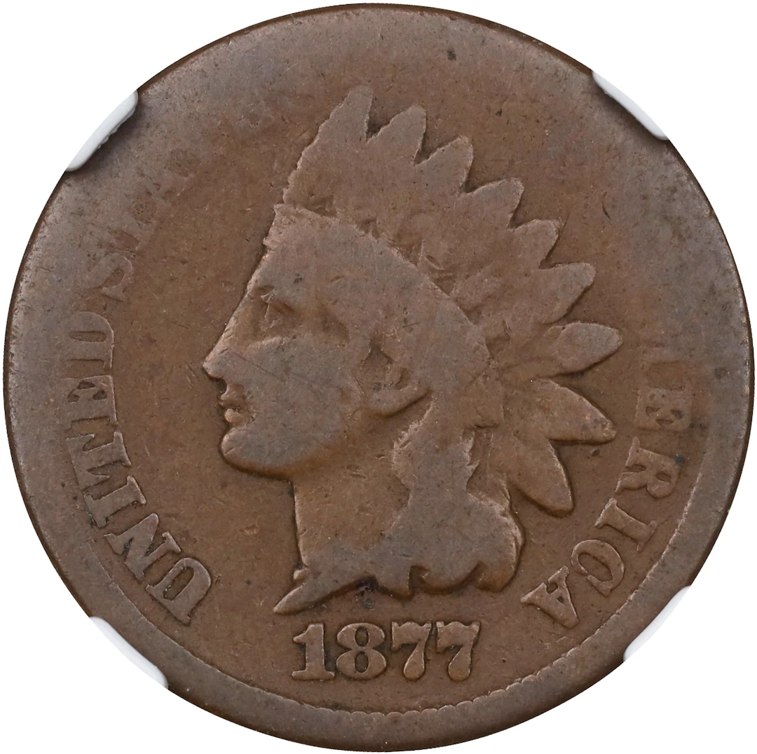1877 Indian Cent. AG-3 BN (NGC).