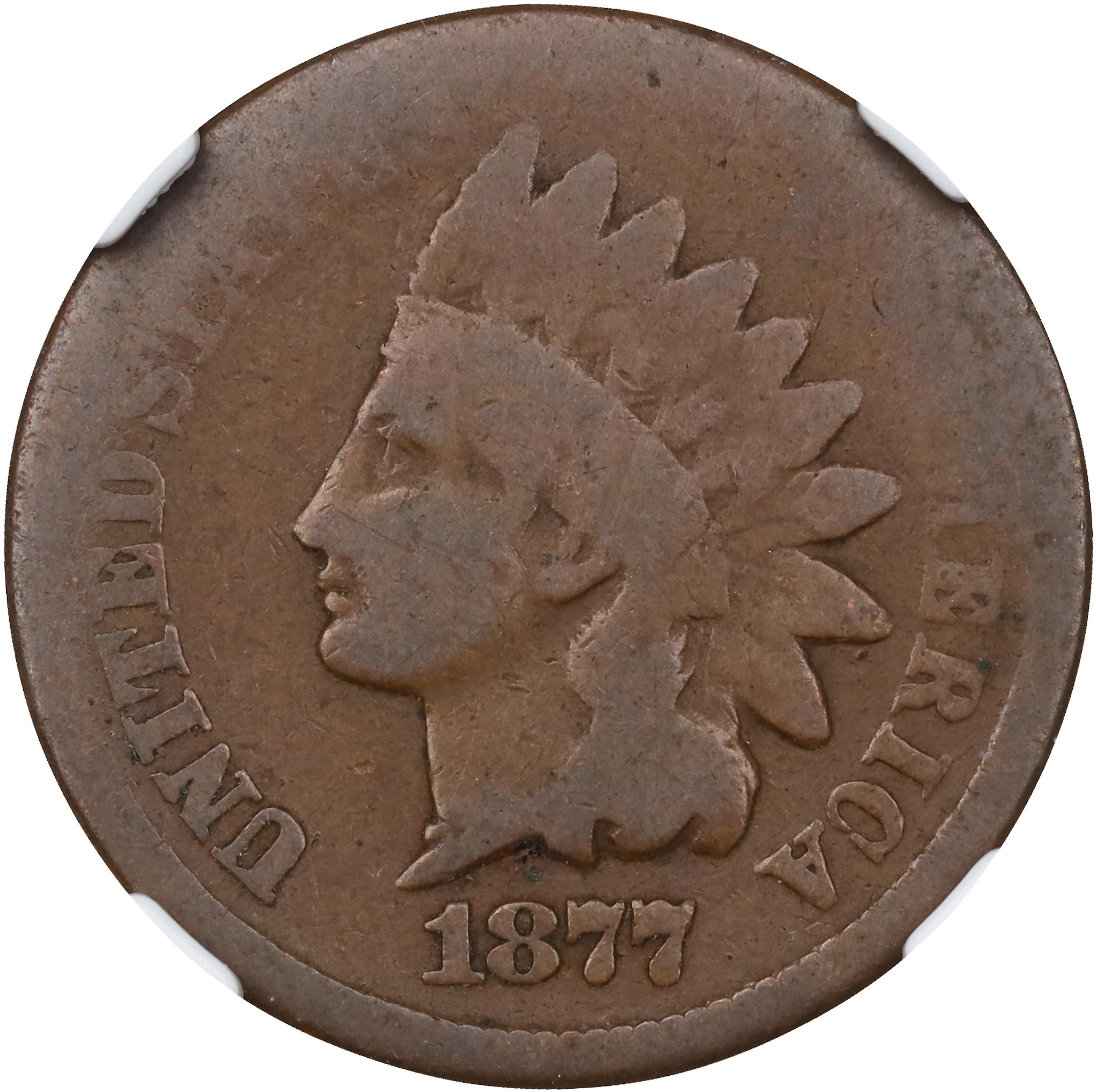 1877 Indian Cent. AG-3 BN (NGC).