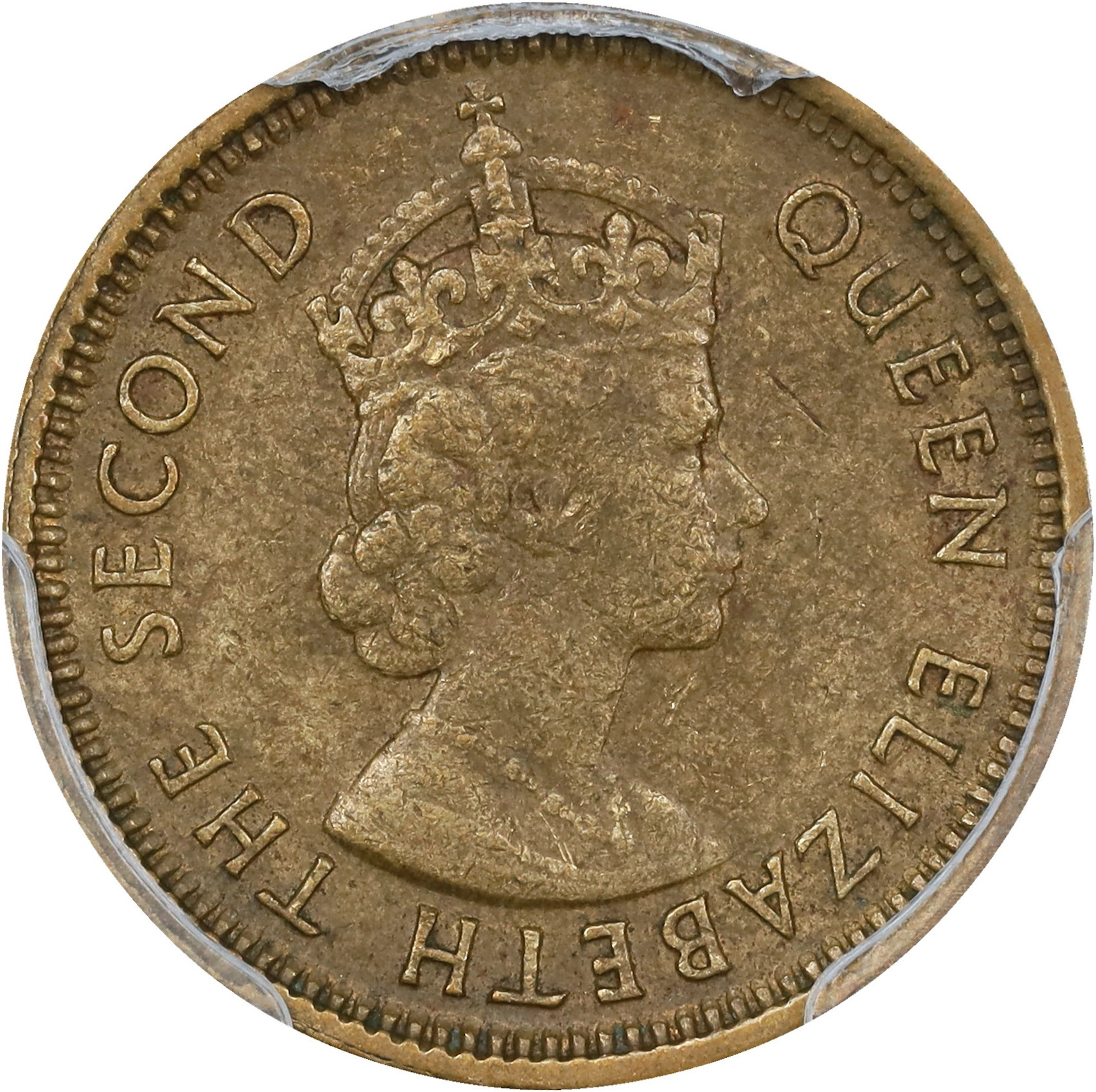 (t) HONG KONG (SAR). 5 Cents, 1964-H. Birmingham (Heaton) Mint. Elizabeth