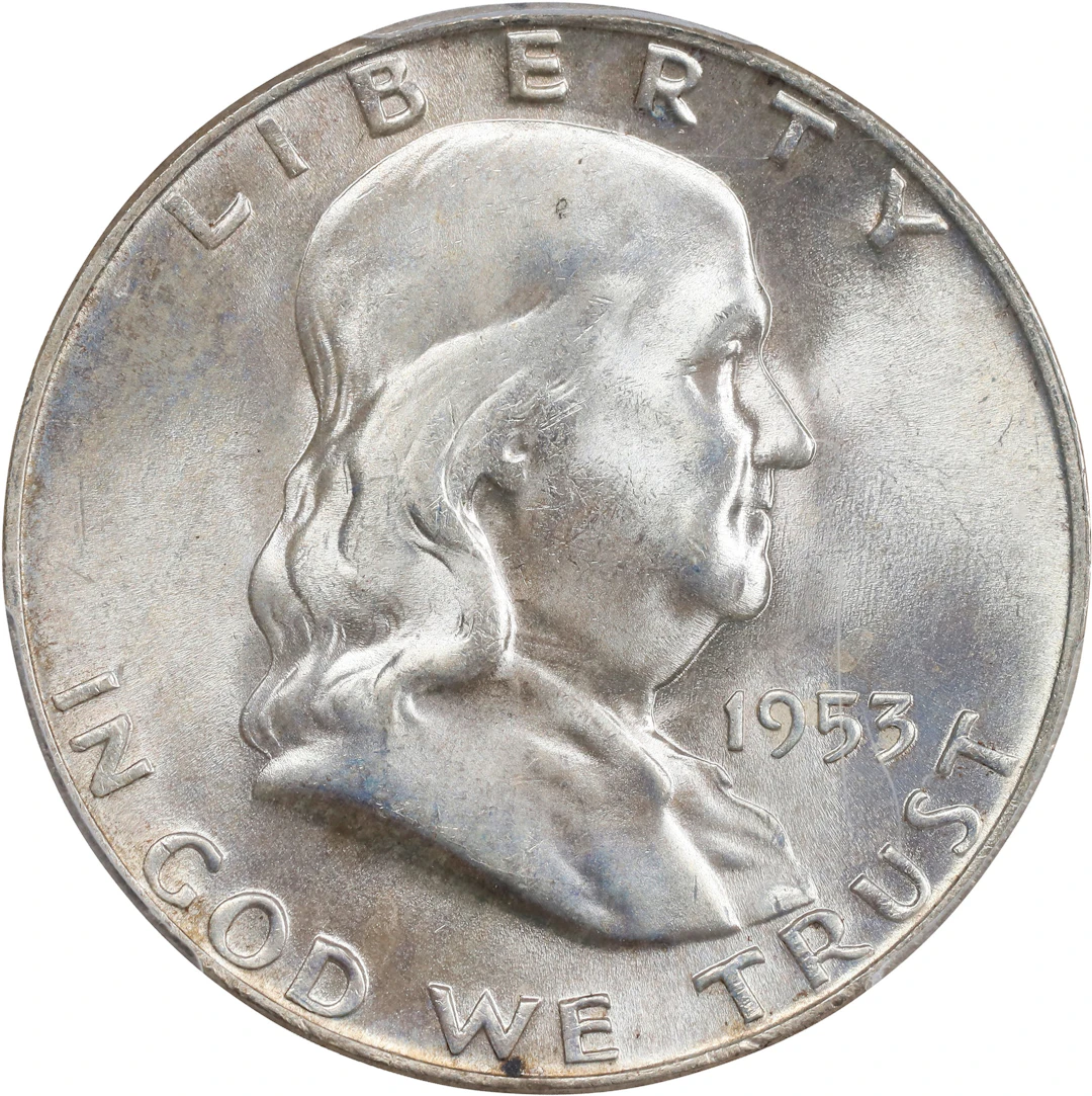 1953-D Franklin Half Dollar. MS-66 FBL (PCGS).