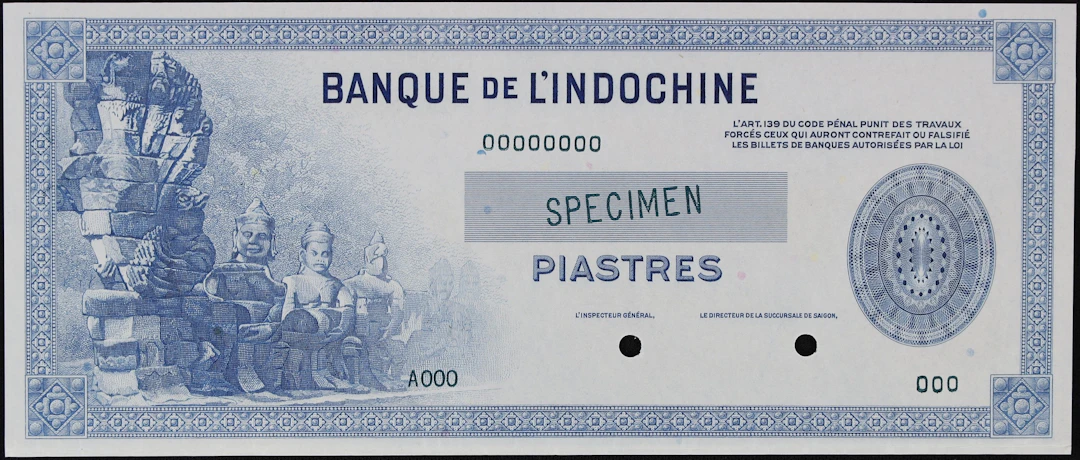 FRENCH INDO-CHINA. Banque de l'Indochine. 100 Piastres, ND (1945).