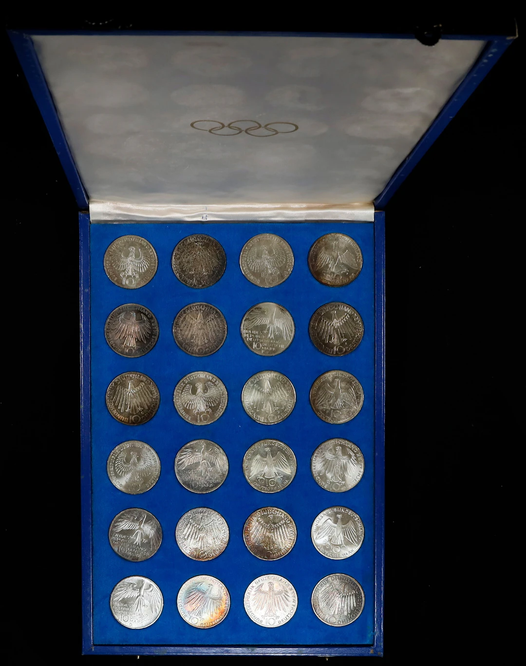GERMANY. West Germany. Group of Silver 10 Mark (24 Pieces), 1972.