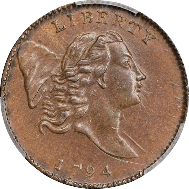 1794 Liberty Cap Half Cent. C-1a. Rarity-3. Normal Head. Large Edge