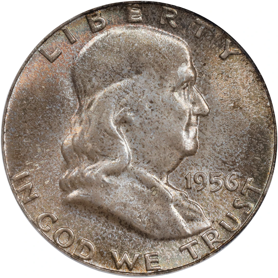 1956 Franklin Half Dollar. MS-66 FBL (PCGS).