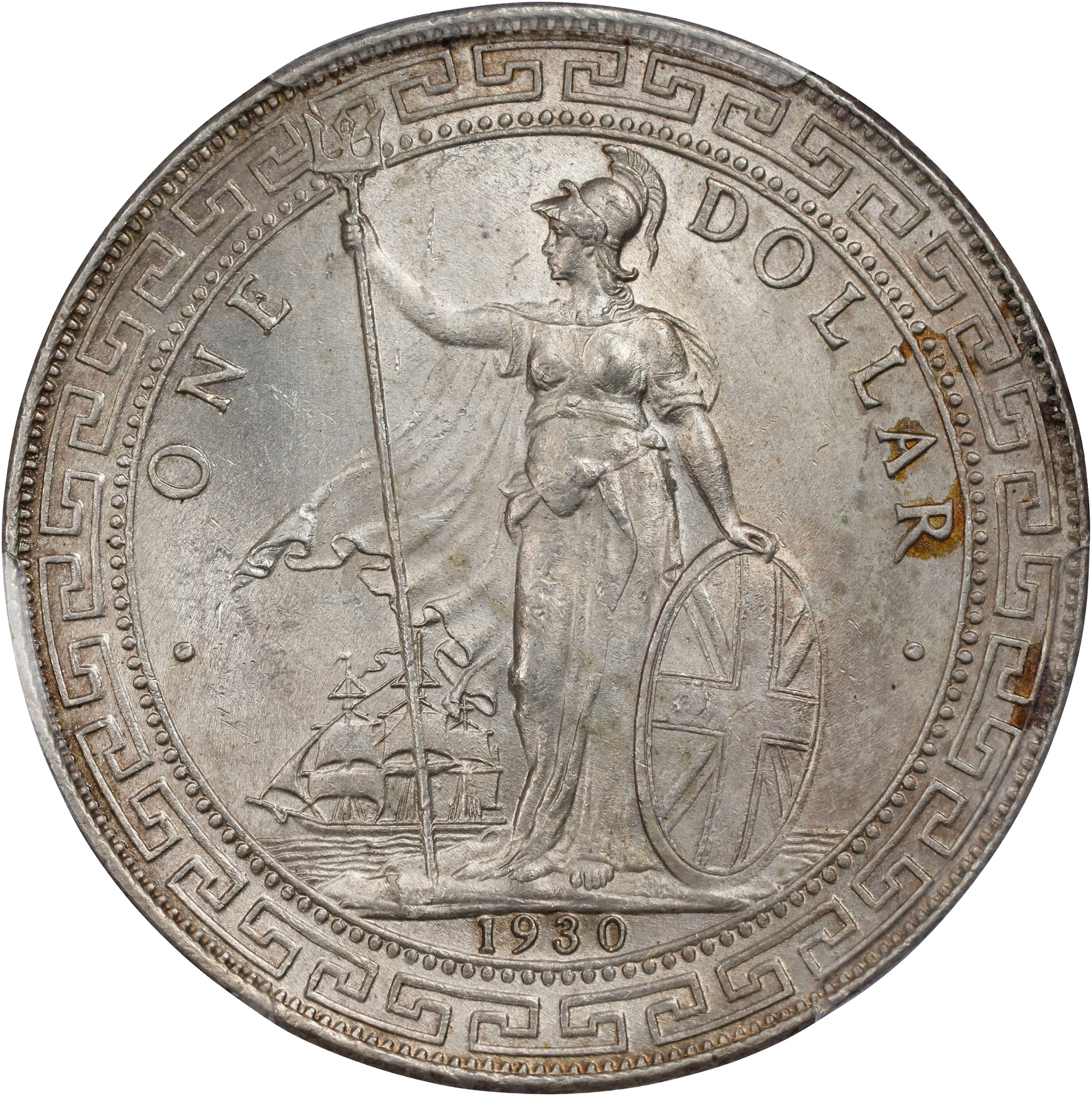 GREAT BRITAIN. Trade Dollar, 1930-B. Bombay Mint. George V. PCGS Genuine--Cleane