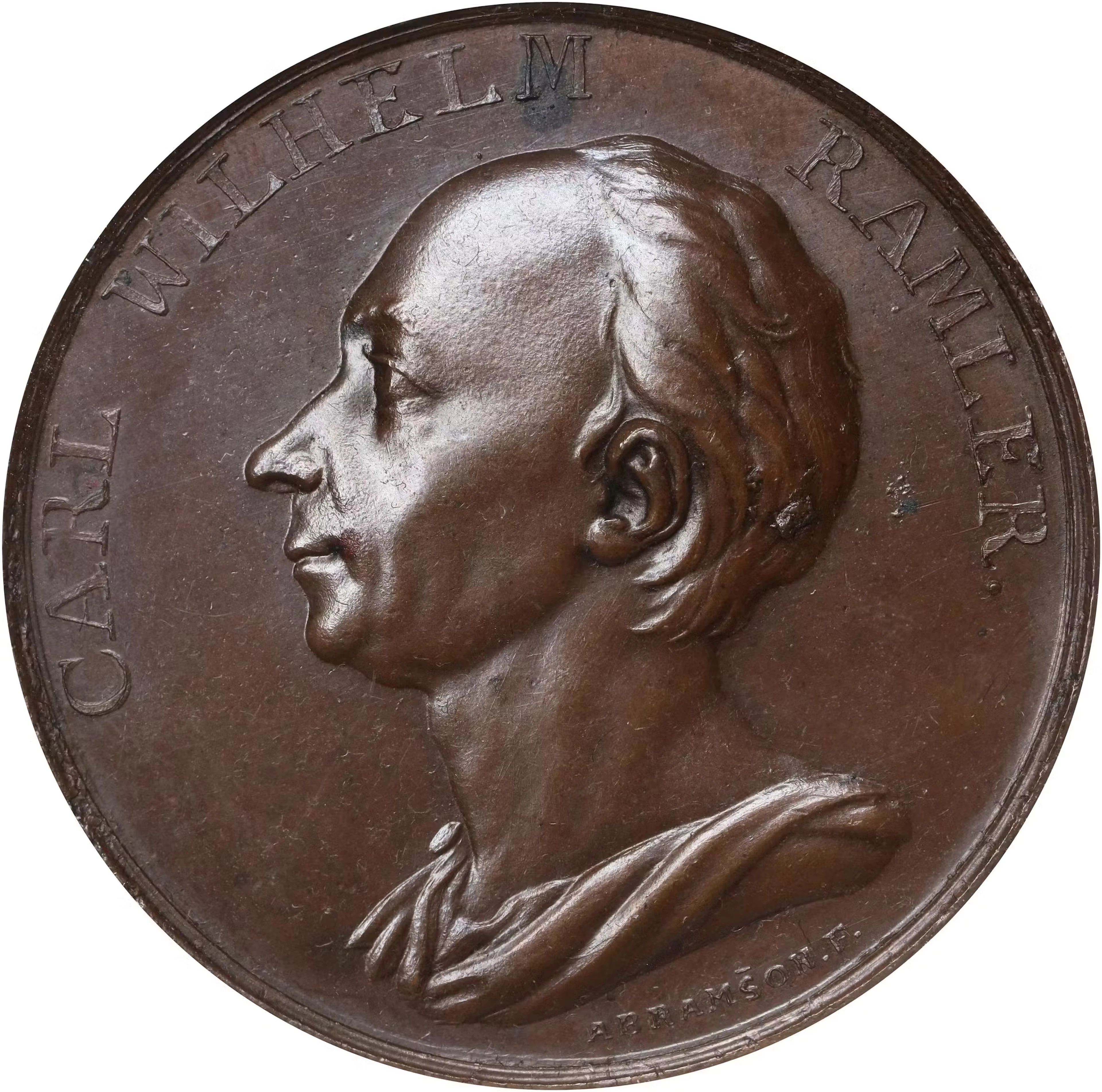 GERMANY. Prussia. Carl Wilhelm Ramler Bronze Medal, ND (ca. 1780).