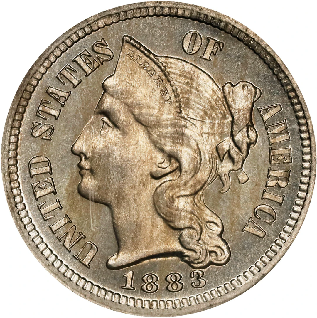 1883 Nickel Three-Cent Piece. Proof-66 (NGC). OH Generation 4.0.
