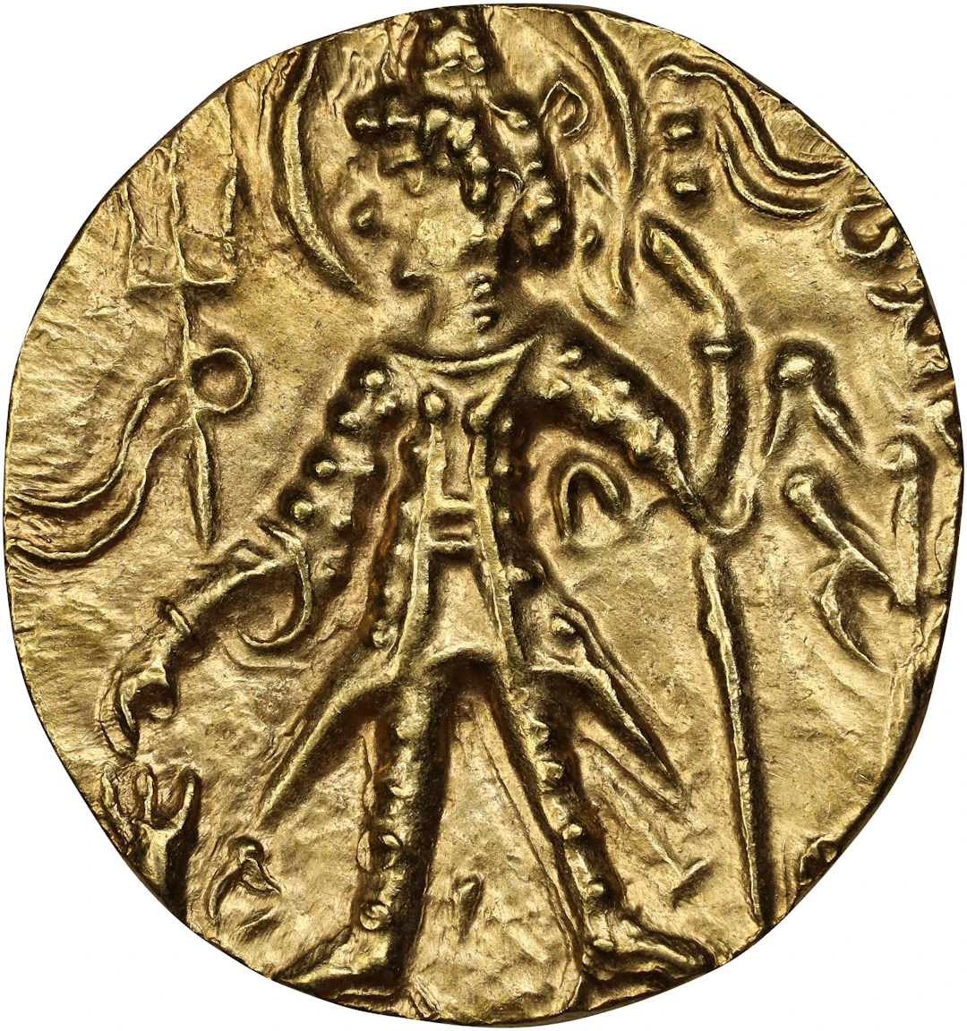 INDIA. Kushan Empire. Vasu Deva II, ca. 290-310. AV Dinar (7.82 gms)