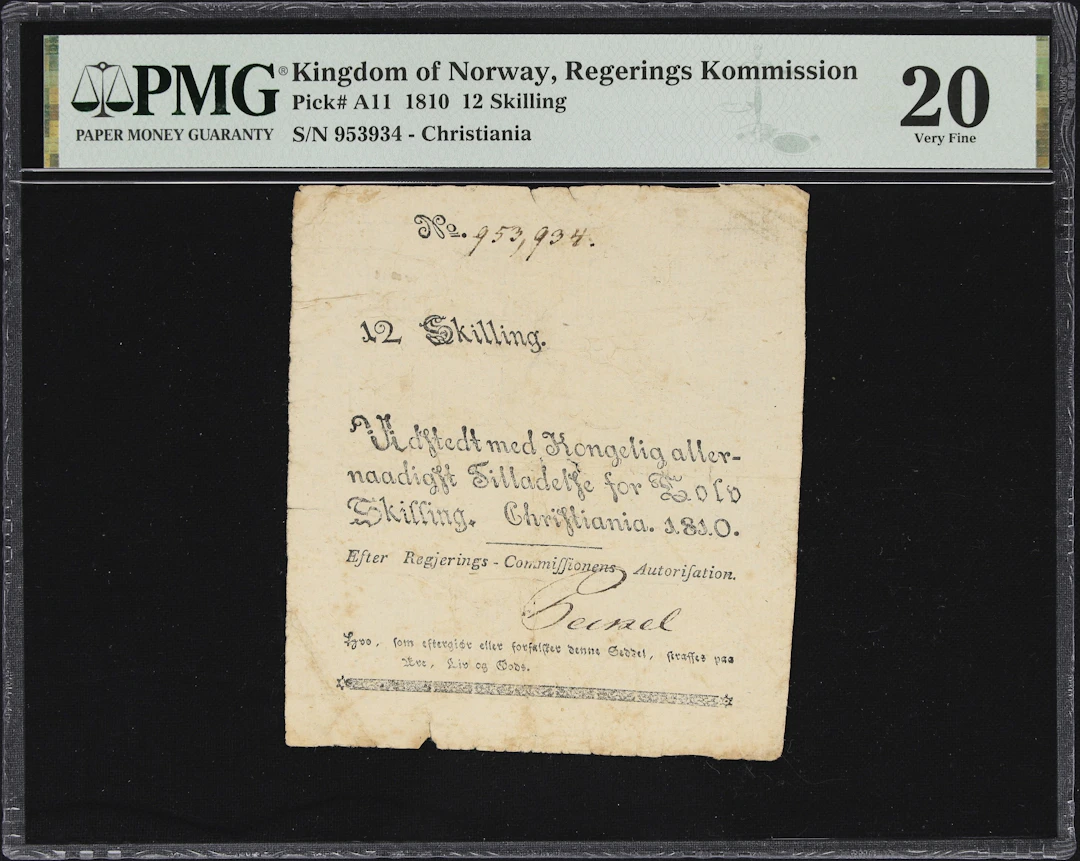 (◊) NORWAY. Regjerings commission. 12 Skilling, 1810. P-A11. Sieg