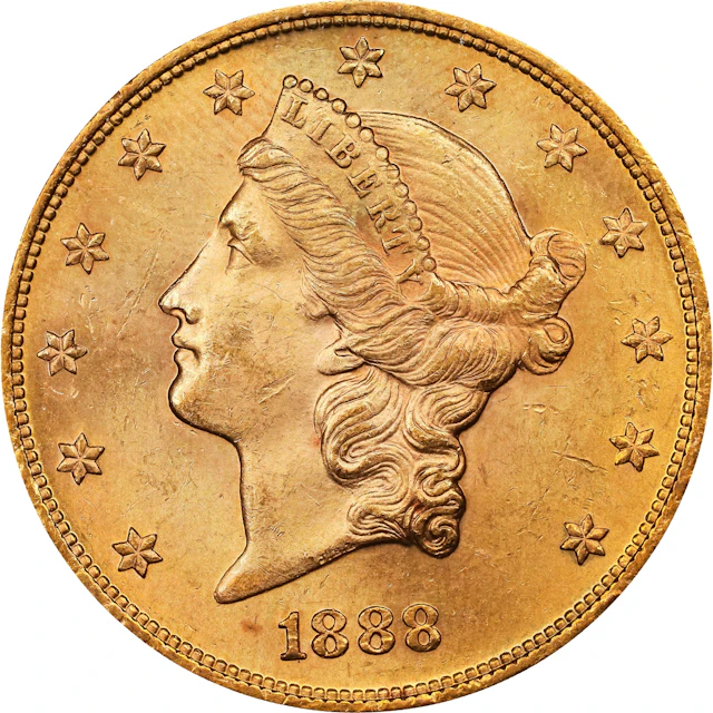 1888 Liberty Head Double Eagle. MS-63 (PCGS).