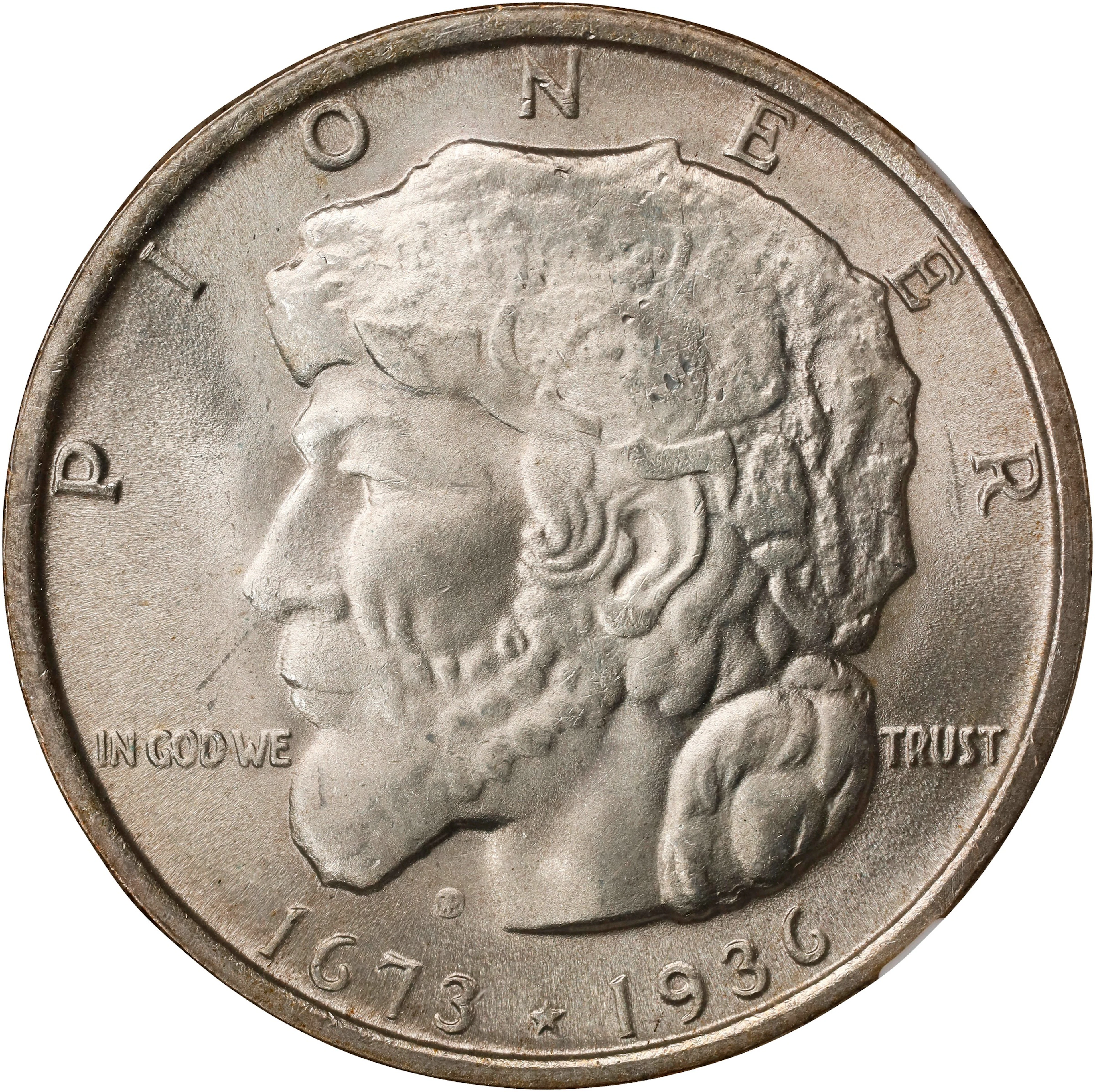 1936 Elgin, Illinois Centennial. MS-65 (NGC).