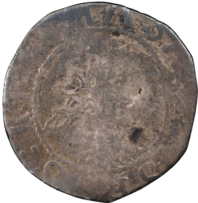 1652 Willow Tree Shilling. Noe 2-B, Salmon 2-B, W-170. Rarity-7. Clipped (NGC).