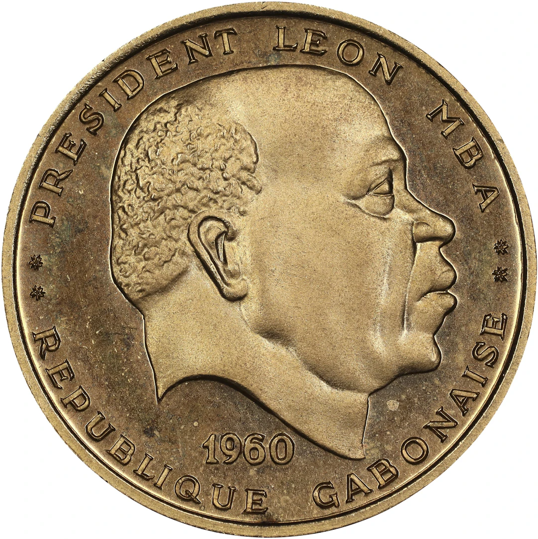 (0.231 oz, 7.185 g AGW). Gabon. 1960 Independence Gold 25 Francs.