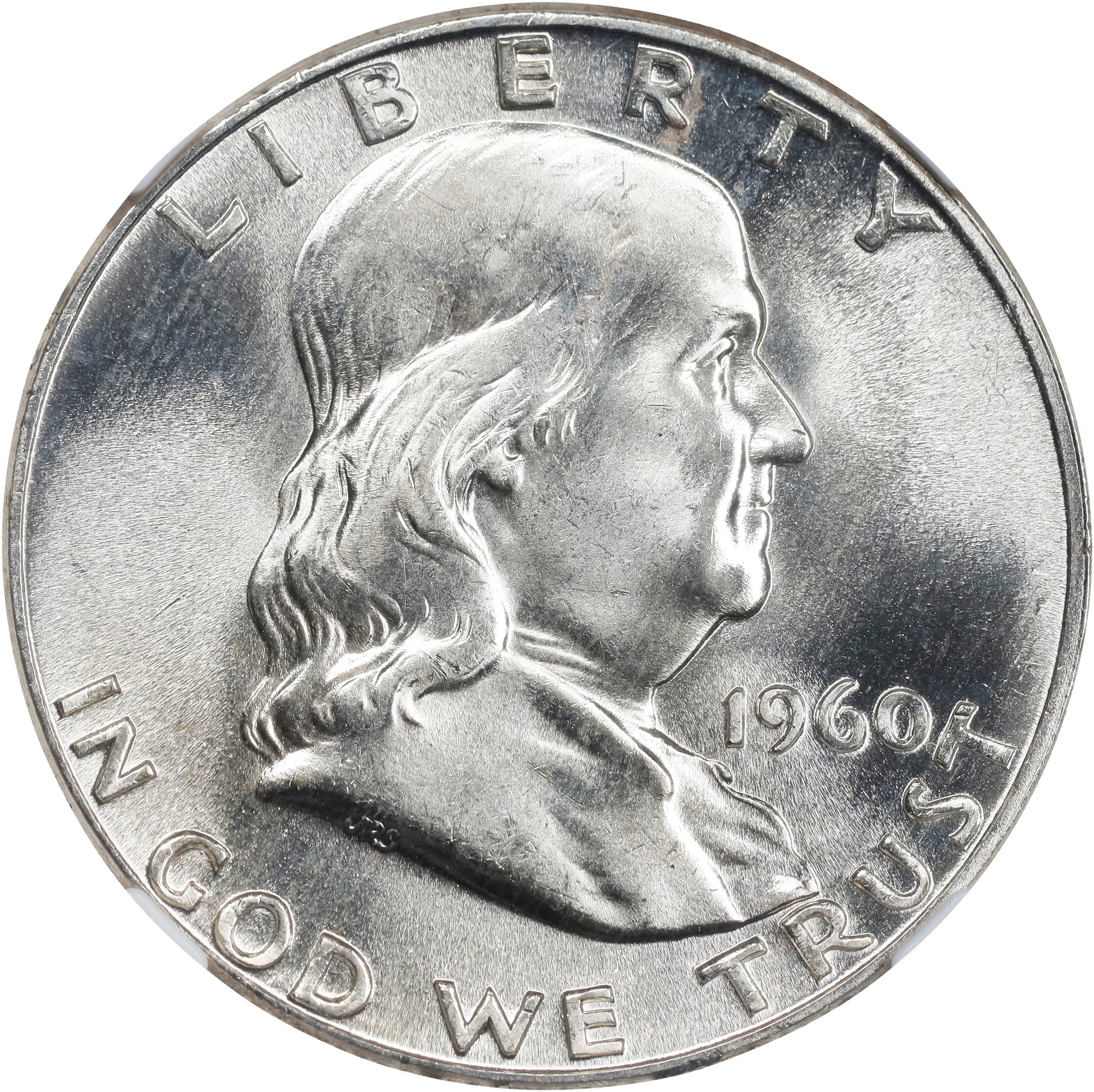 1960 Franklin Half Dollar. MS-66 FBL (NGC).
