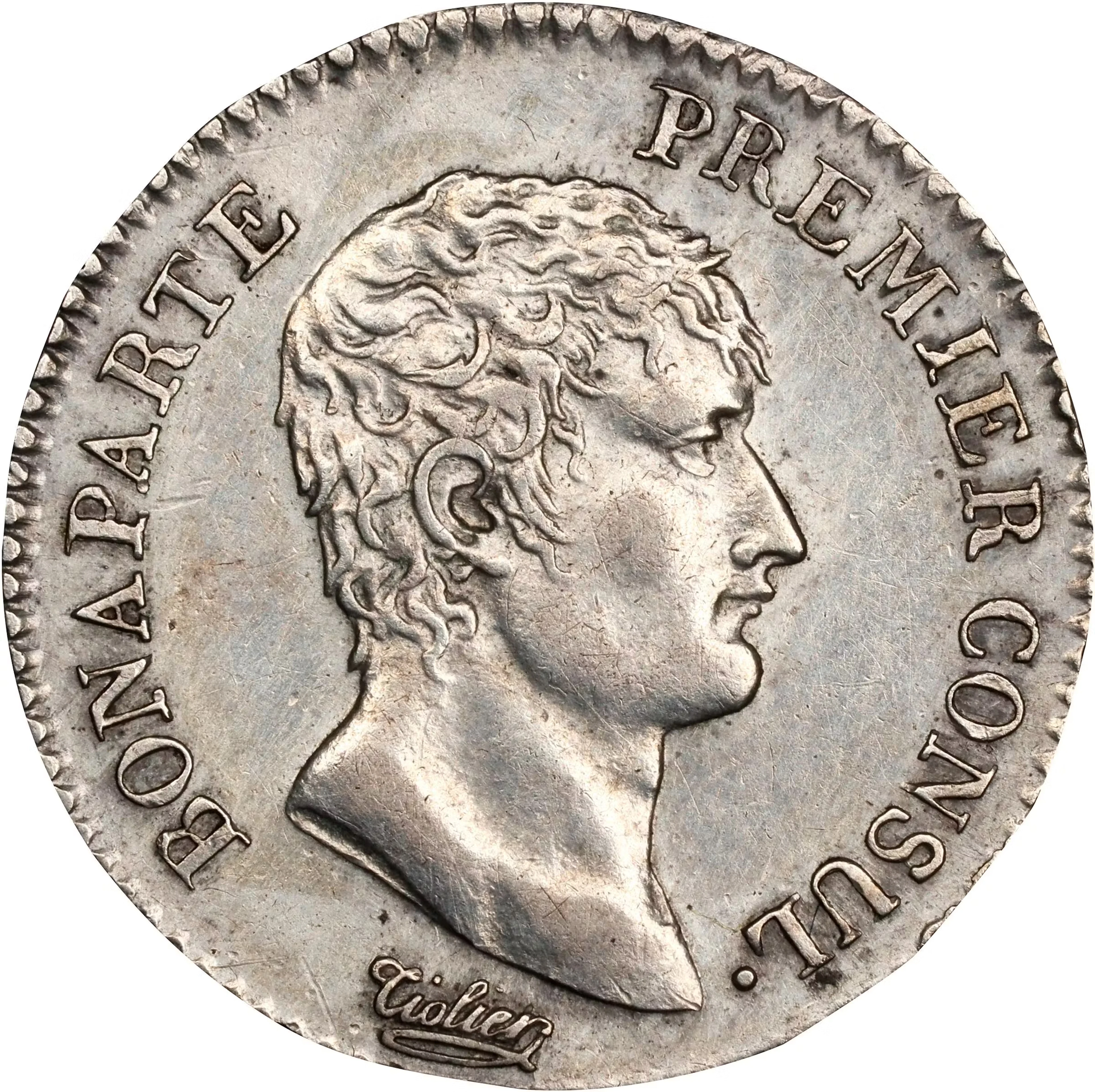 FRANCE. Consulate. Demi-Franc (1/2 Franc), Year 12-U (1803/4). Turin