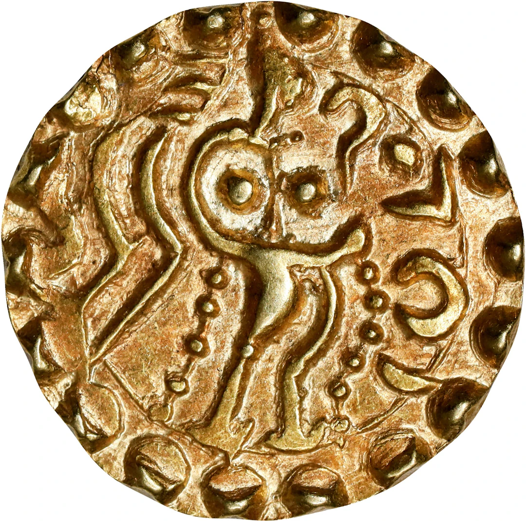 INDIA. Samatata (Post-Gupta). AV Dinar (5.65 gms), ca. 500-550. EXTREMELY FINE.