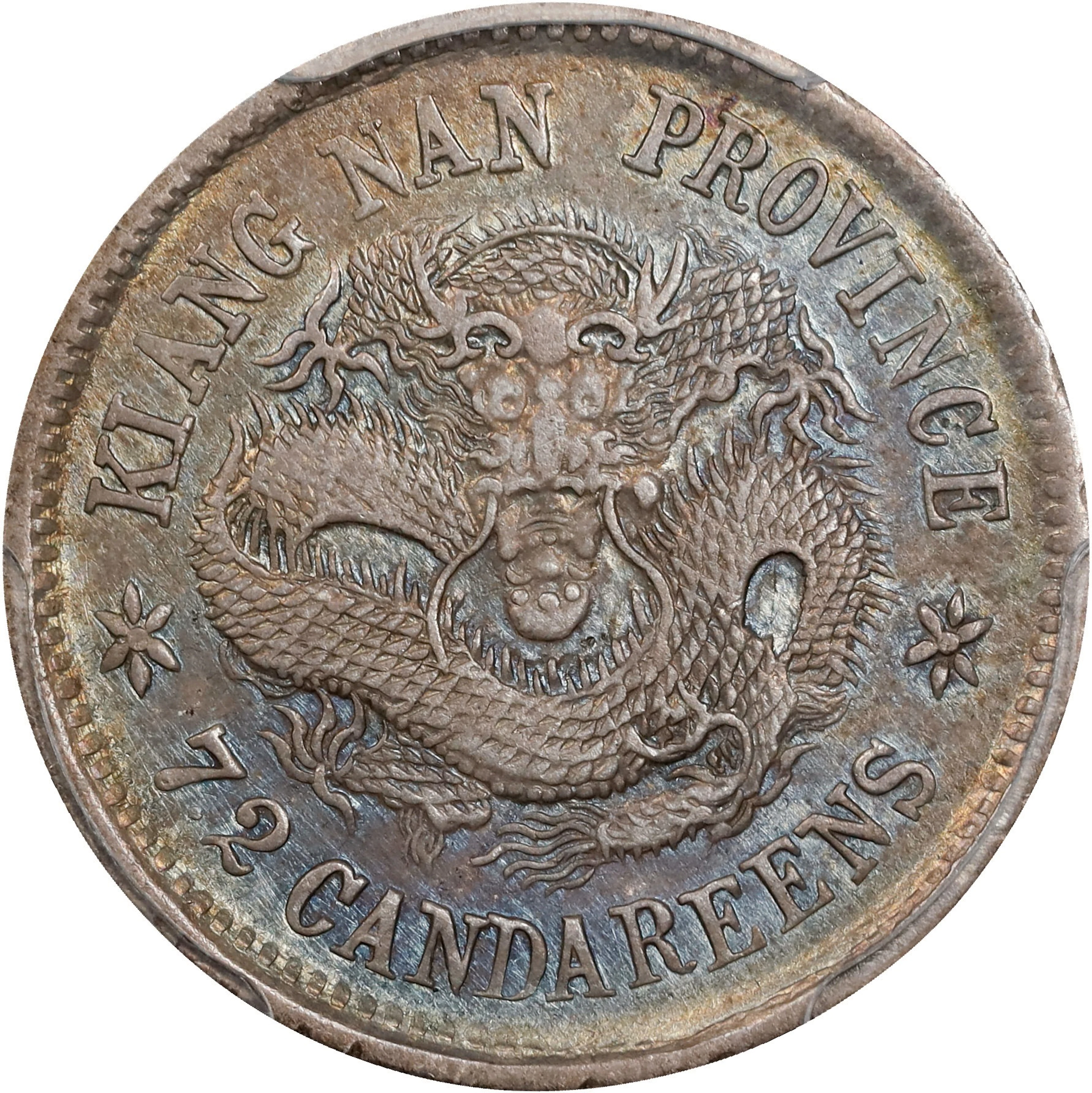 (t) CHINA. Kiangnan. 7.2 Candareens (10 Cents), CD (1902)-HAH. Nanking