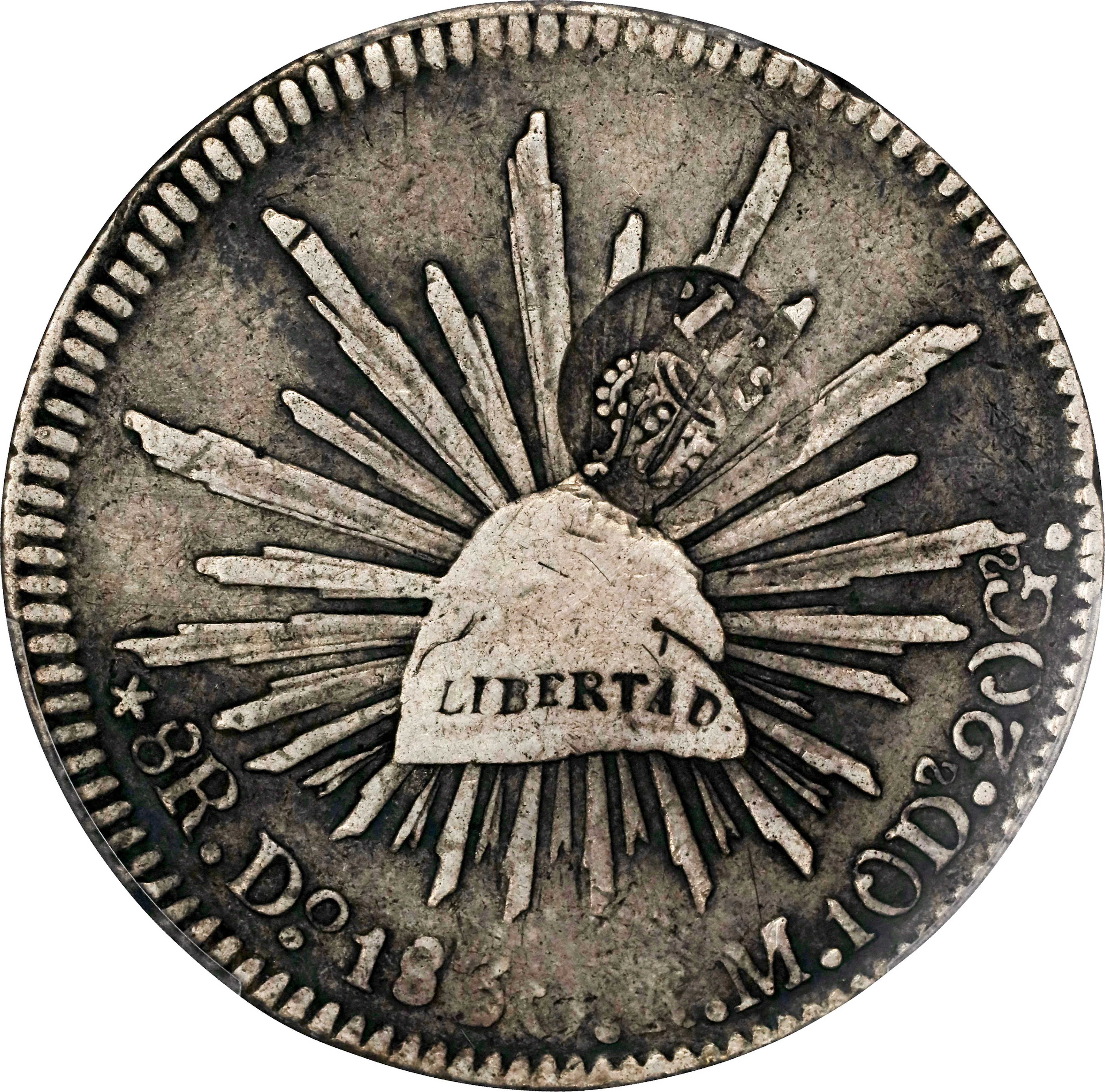PHILIPPINES. Philippines - Mexico. 8 Reales, ND (1834-37). Manila