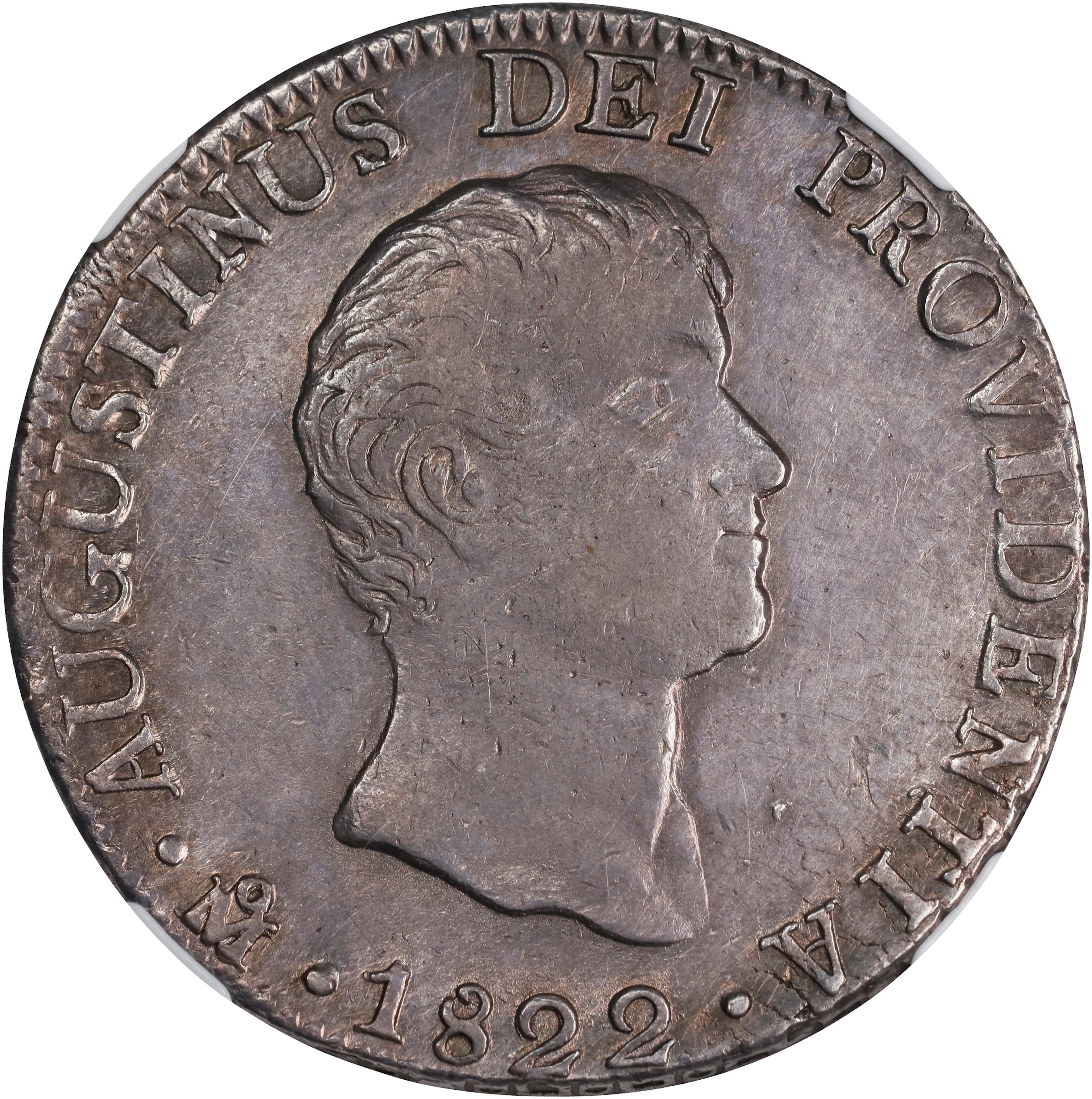 MEXICO. 8 Reales, 1822-Mo JM. Mexico City Mint. Agustin I Iturbide.