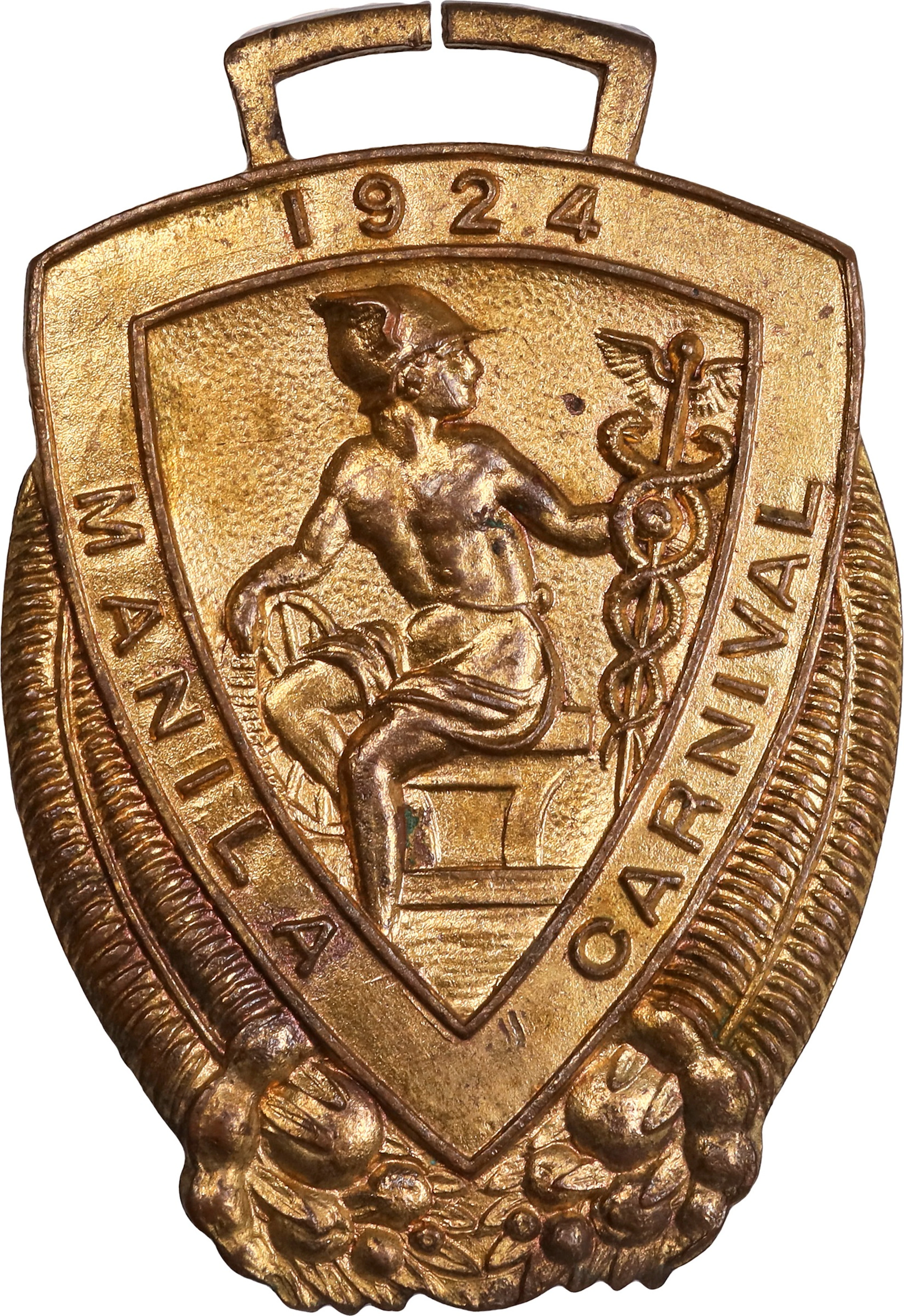 PHILIPPINES. Manila. Carnival Gilt Bronze Medal, 1924. NGC MS-65.