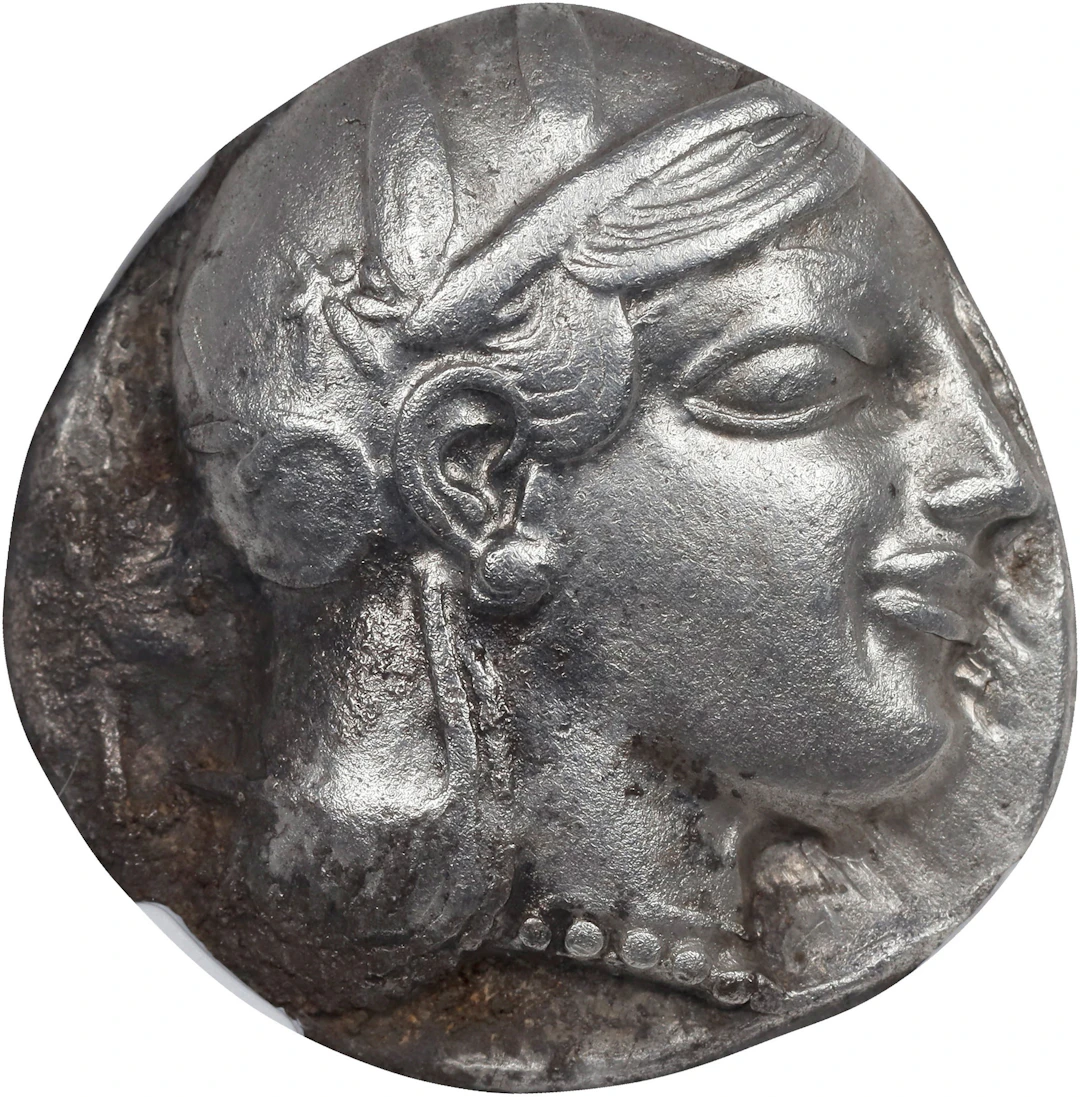 ATTICA. Athens. AR Tetradrachm (17.09 gms), ca. 465-460 B.C. NGC EF