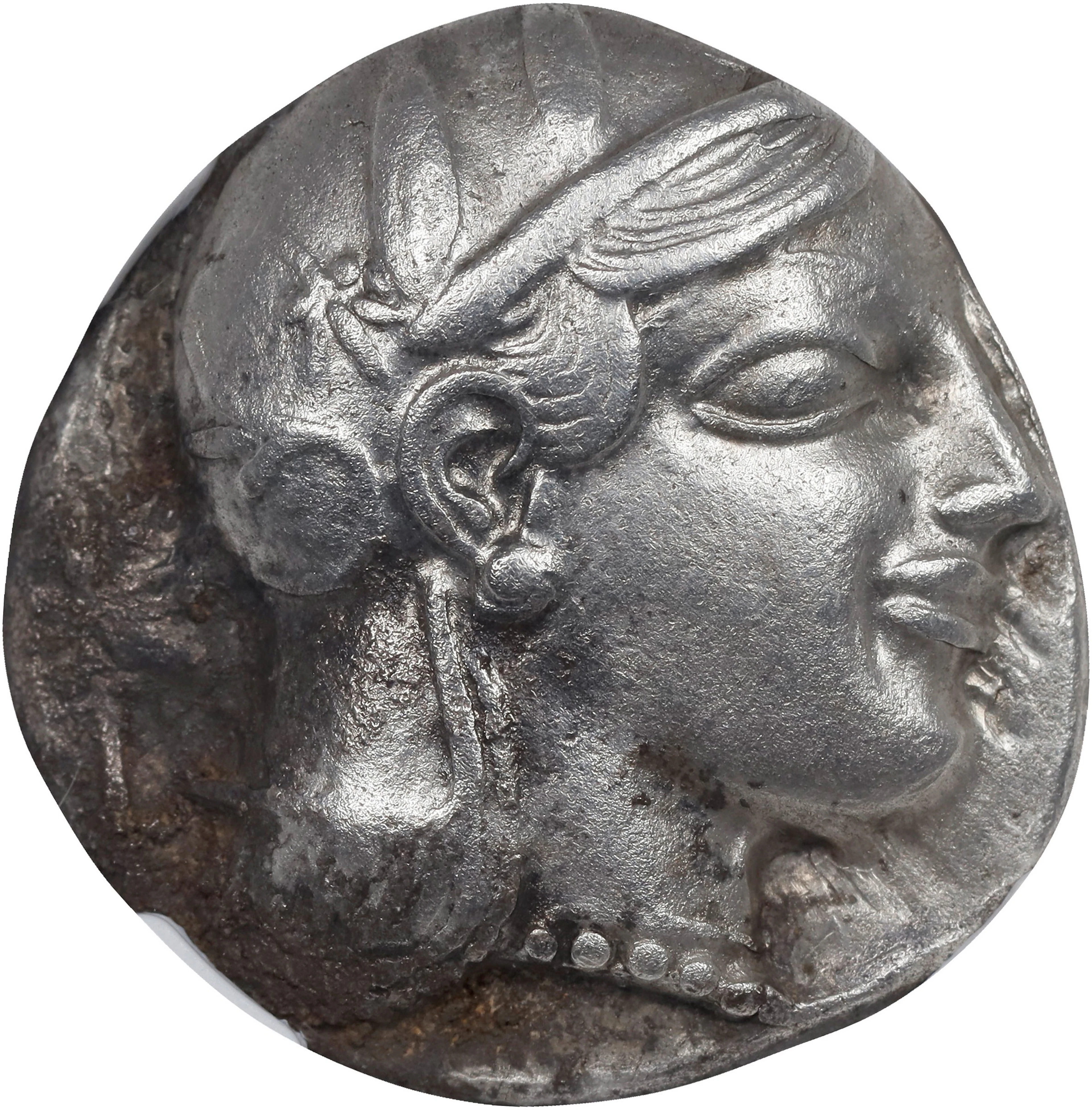 ATTICA. Athens. AR Tetradrachm (17.09 gms), ca. 465-460 B.C. NGC EF
