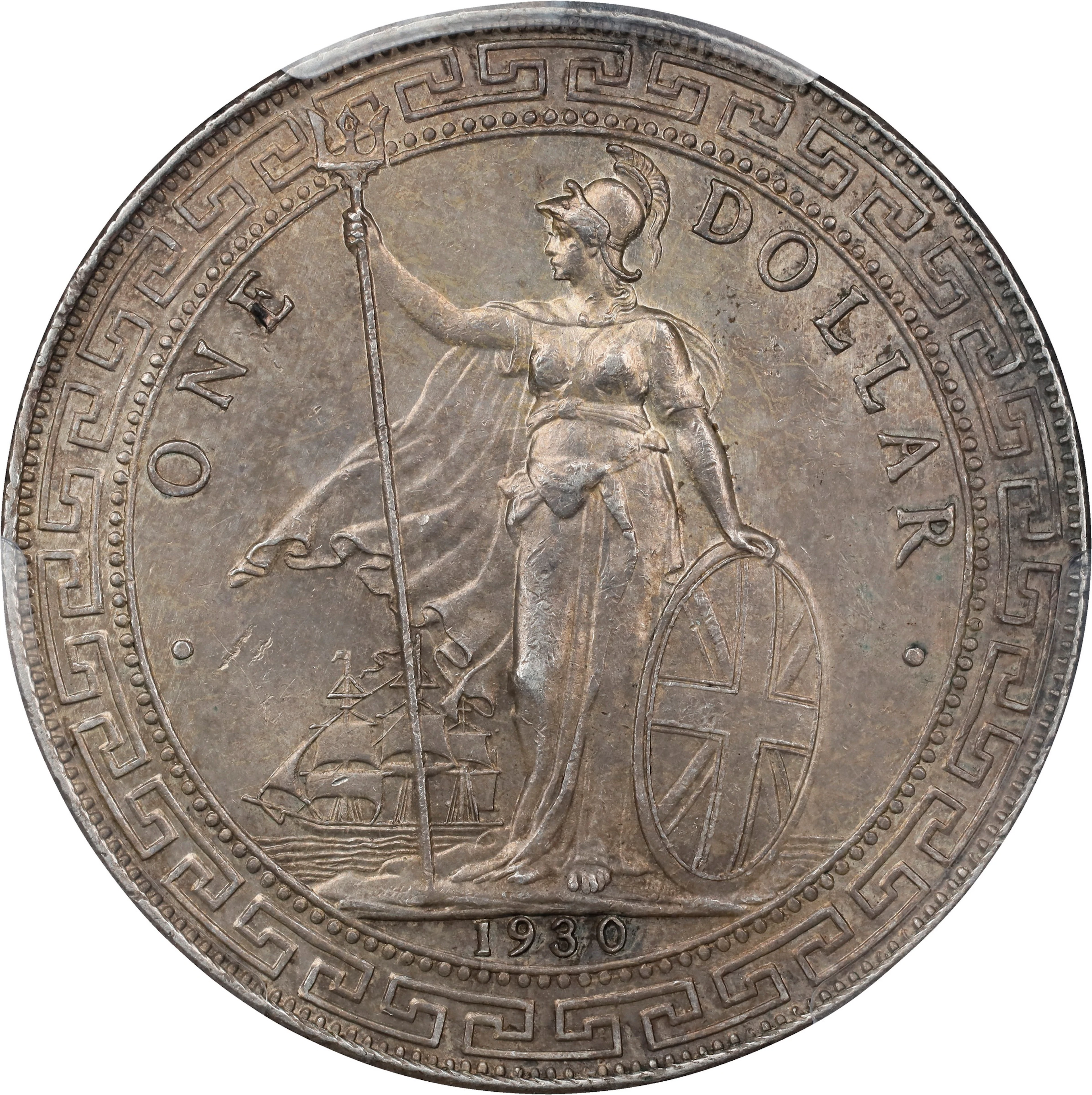 GREAT BRITAIN. Trade Dollar, 1930-B. Bombay Mint. George V. PCGS Genuine--Cleane
