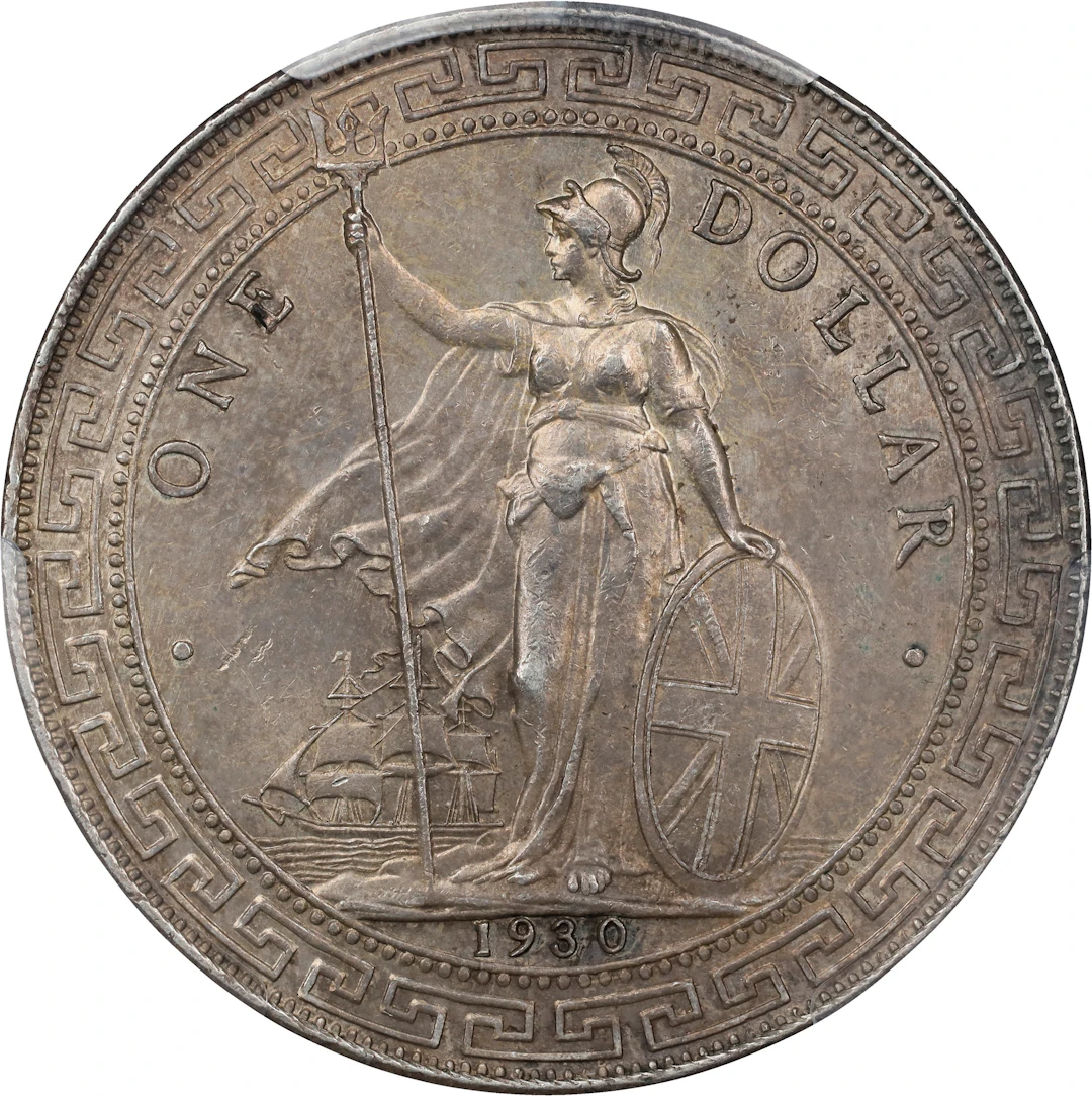 GREAT BRITAIN. Trade Dollar, 1930-B. Bombay Mint. George V. PCGS Genuine--Cleane